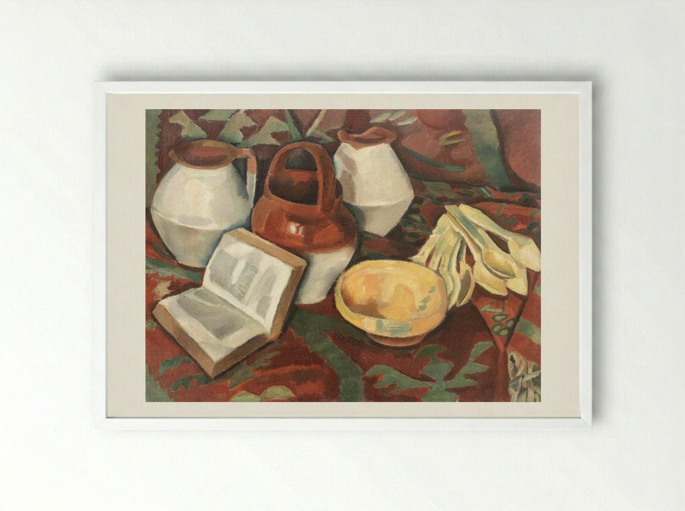 Traditionalist Still Life - Iosif Iser - Framed Print White