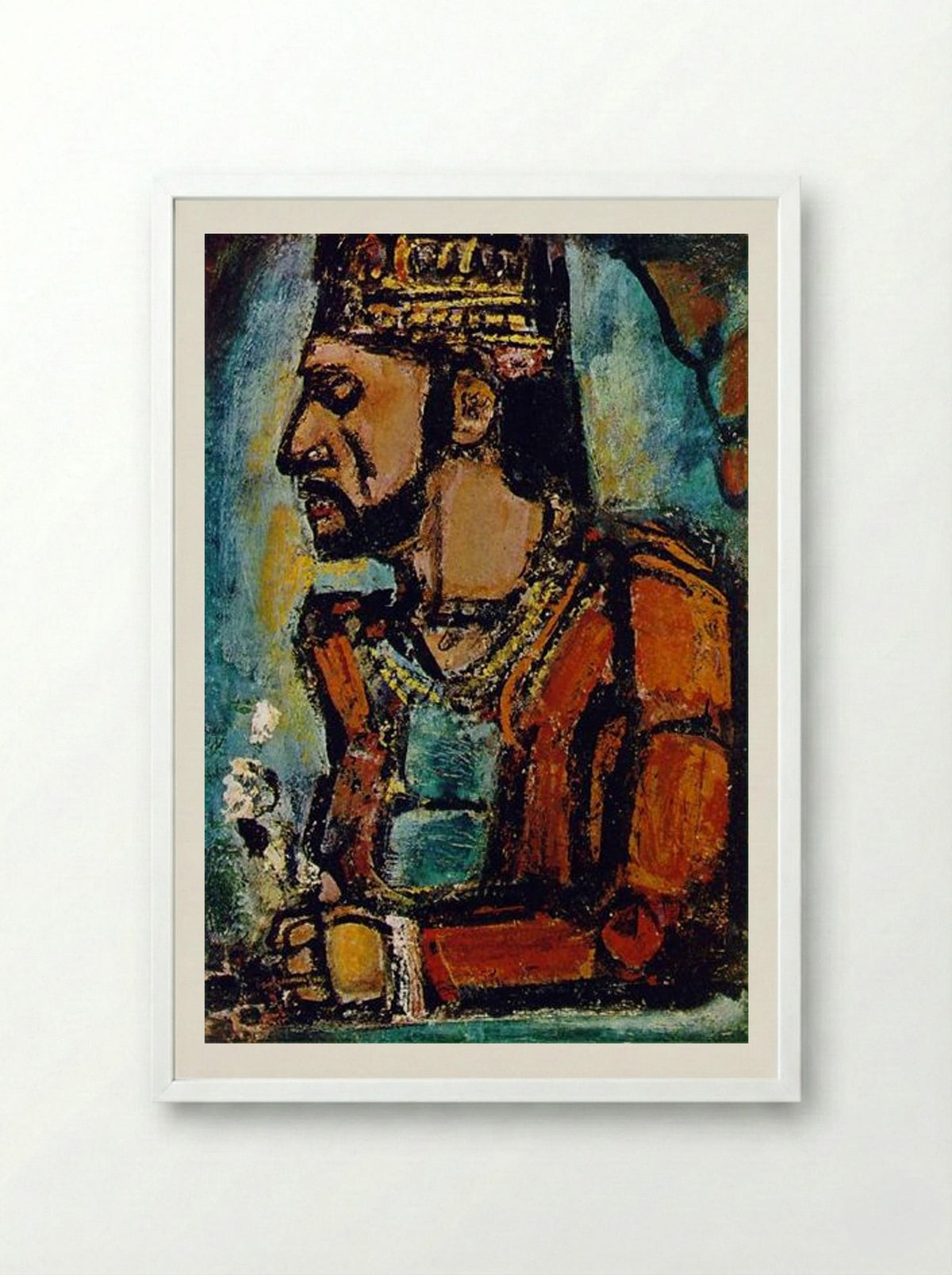 The Old King - Georges Rouault - Framed Print White