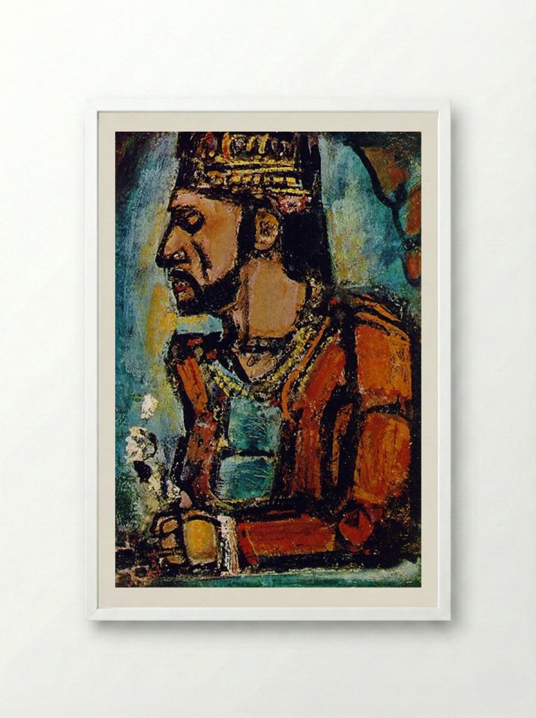 The Old King - Georges Rouault - Framed Print White