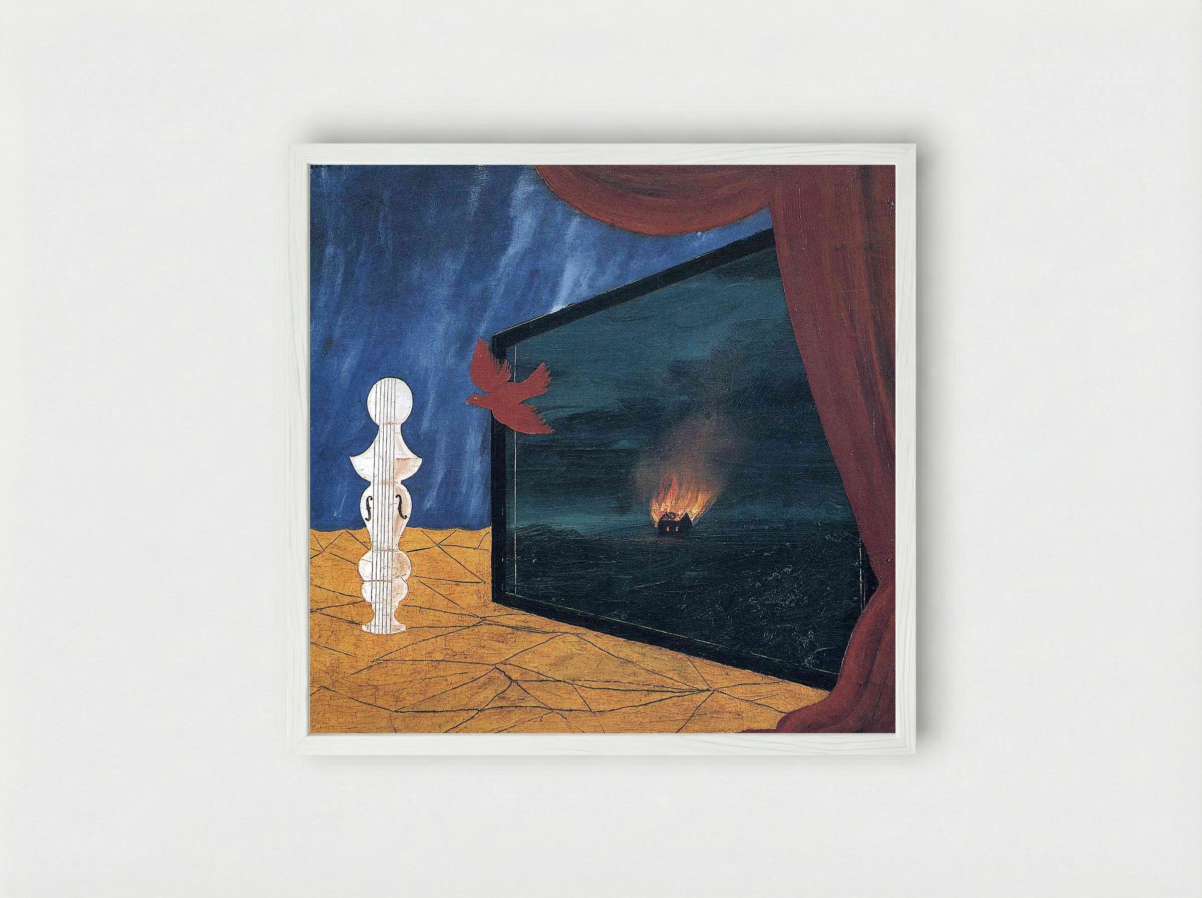 Nocturne - Giorgio de Chirico - Framed Print White