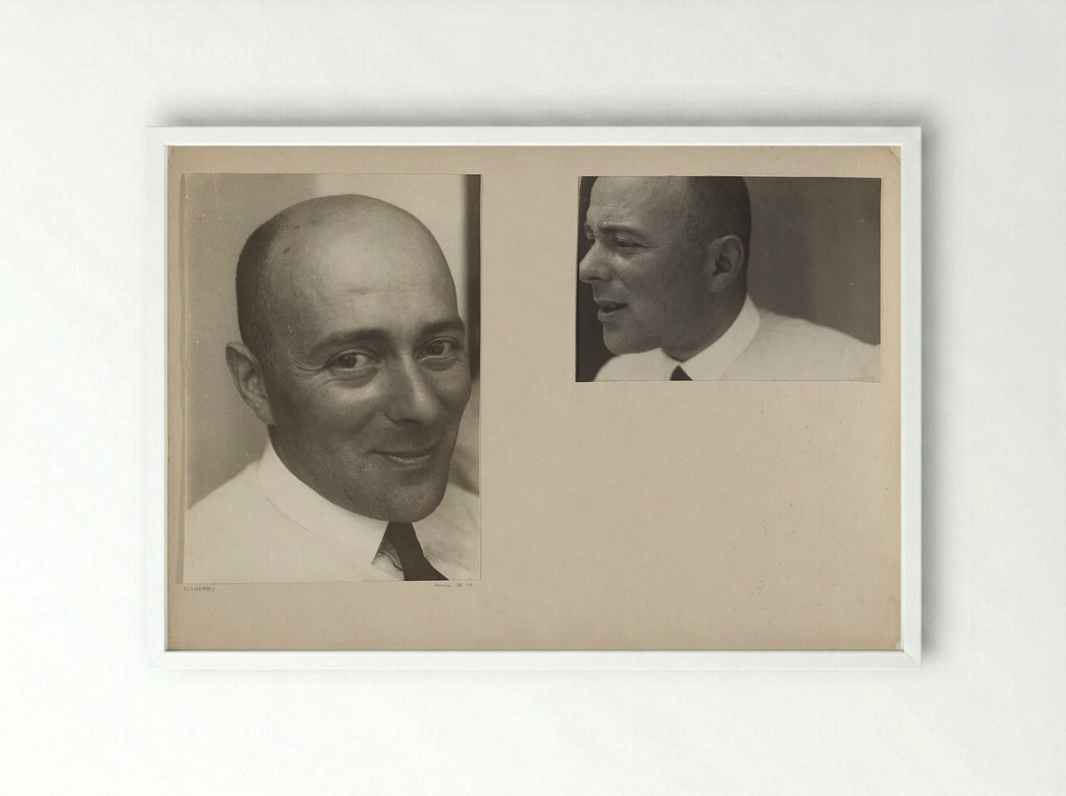 Self-Portrait, Dessau - El Lissitzky - Framed Print White