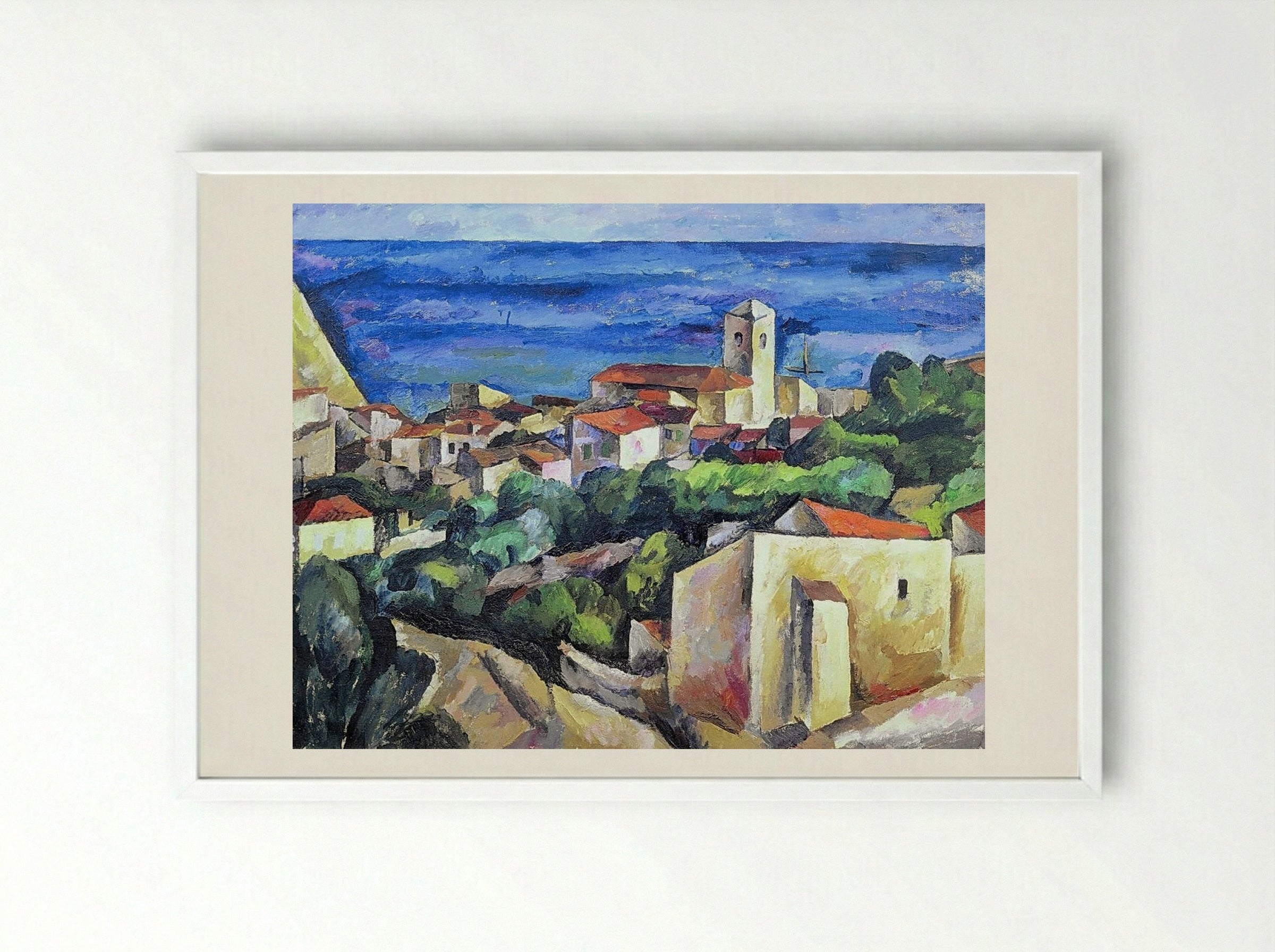 Siena - Pyotr Konchalovsky - Framed Print White