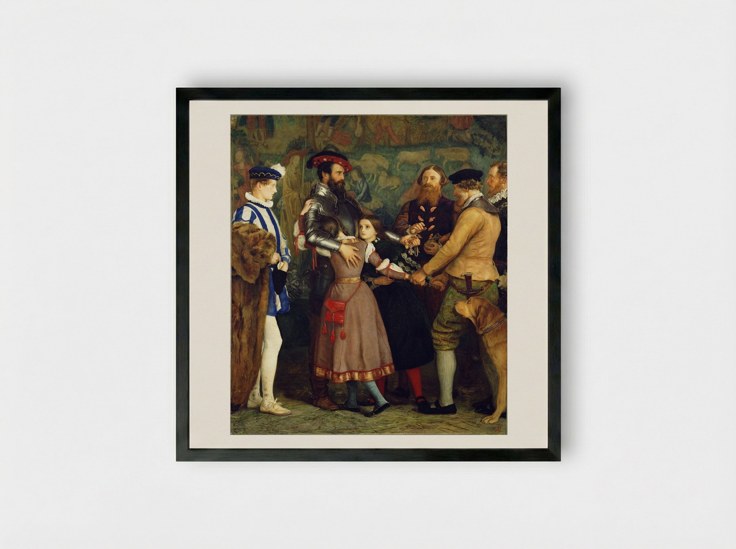 The Ransom - John Everett Millais - Framed Print Black