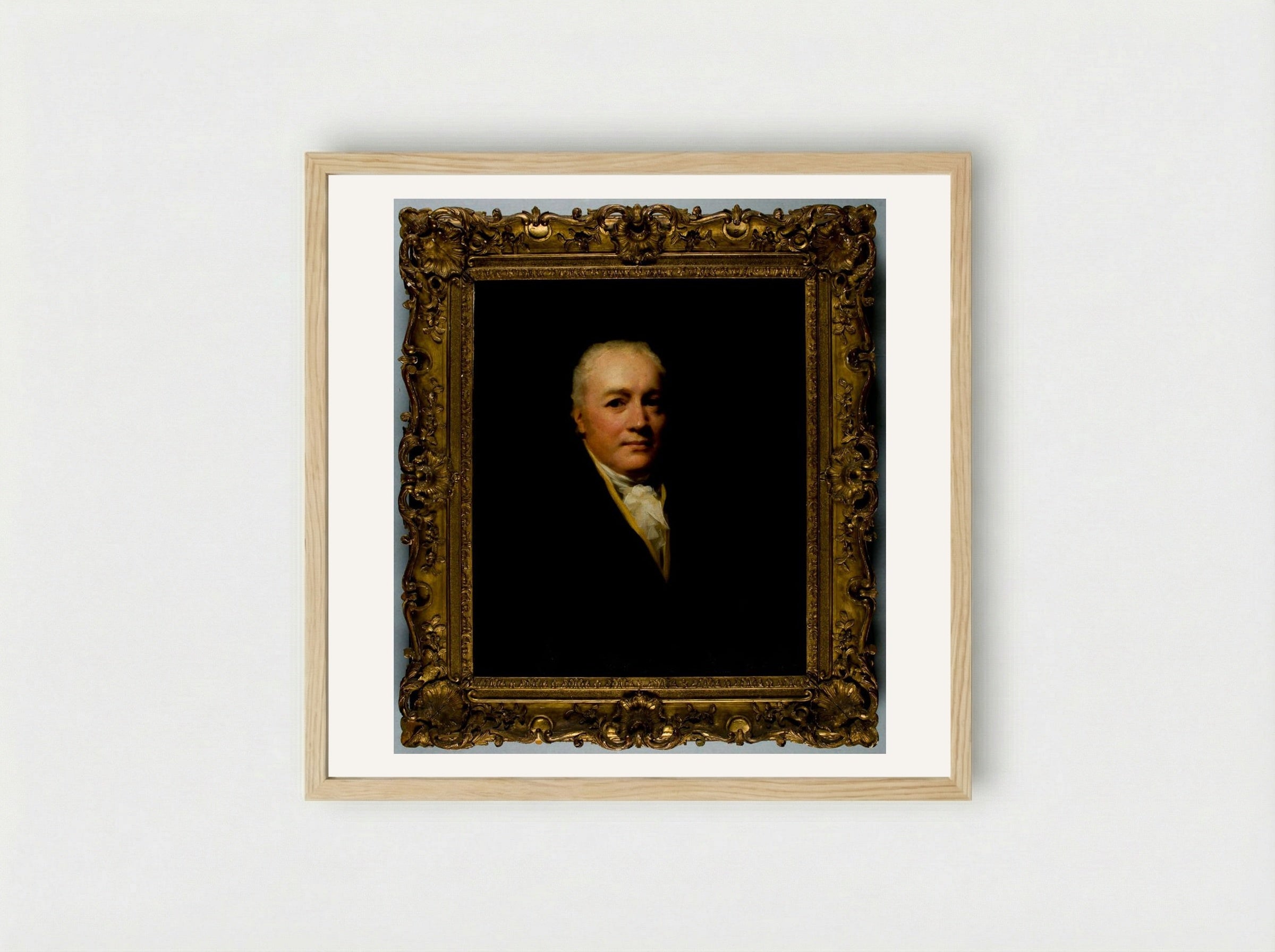 James Bruce of Bankton, Midcalder - Henry Raeburn - Framed Print Wood