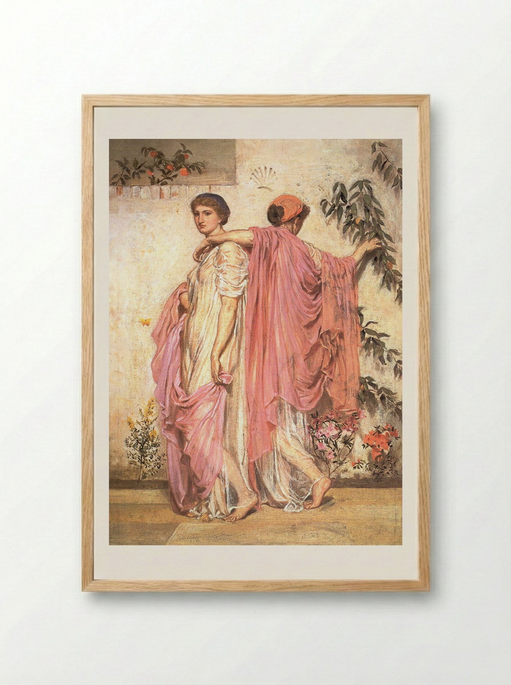 Apricots - Albert Joseph Moore - Framed Print Wood