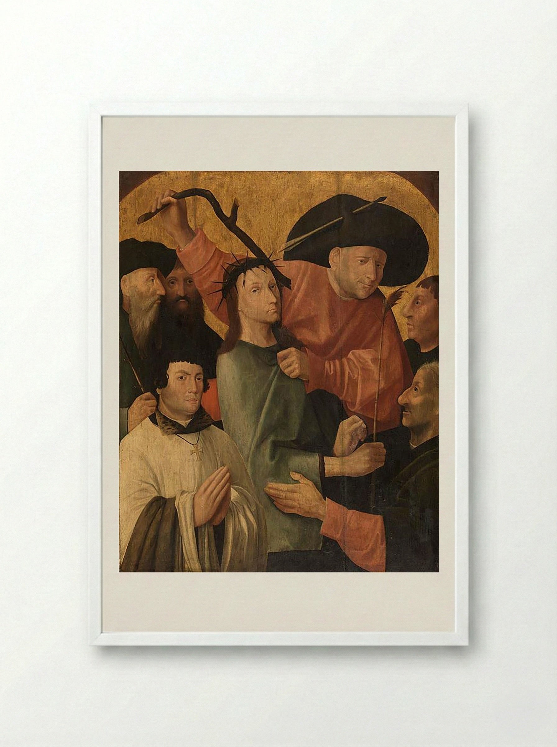 Christ Mocked - Fra Angelico - Framed Print White