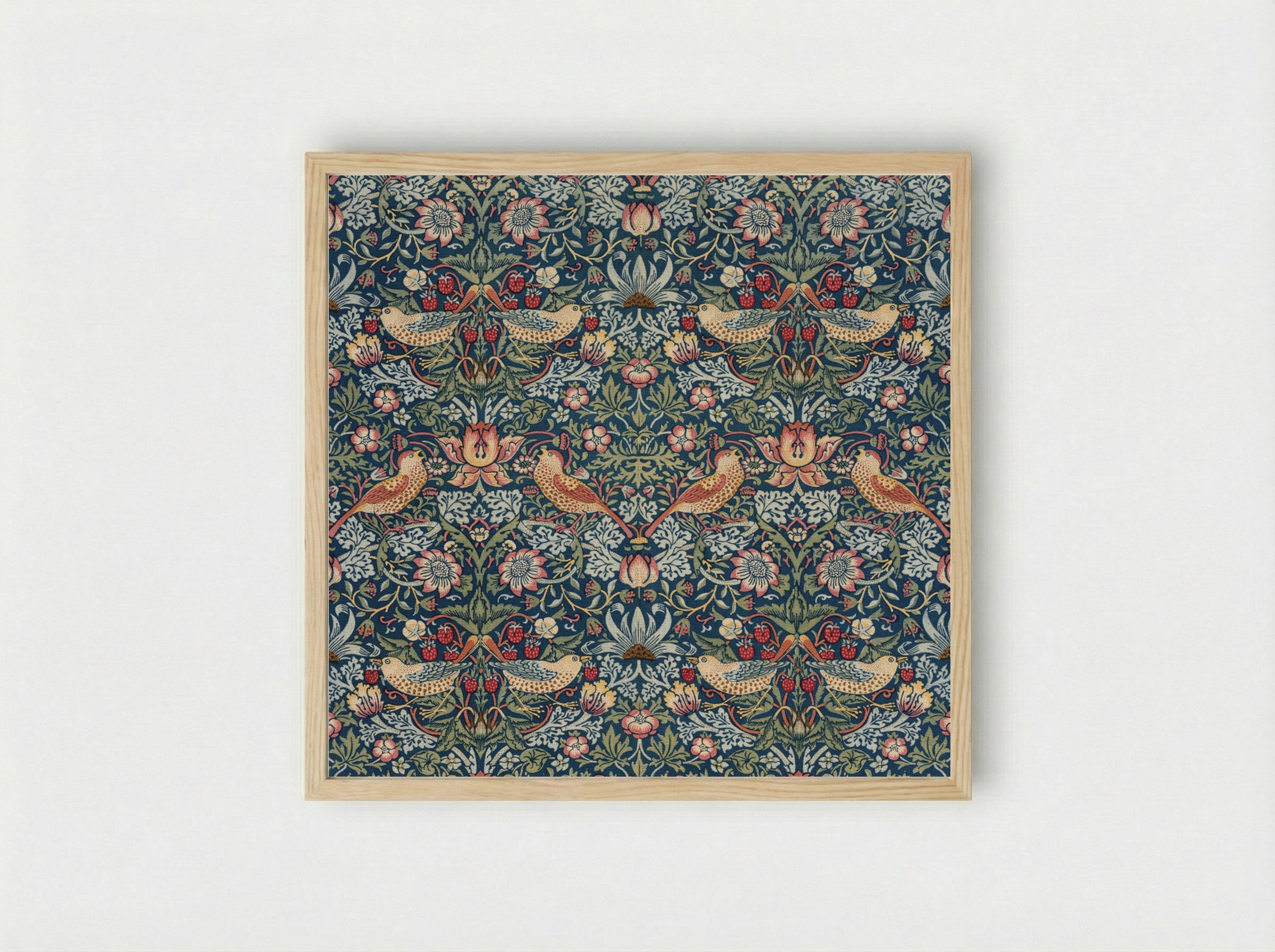 Strawberry Thief - William Morris - Framed Print Wood