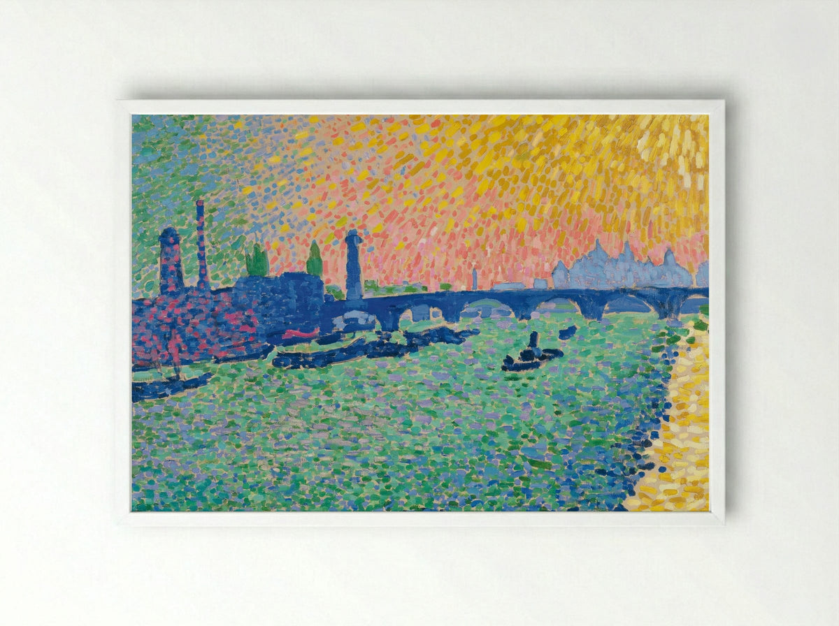 Waterloo Bridge, London - André Derain - Framed Print White