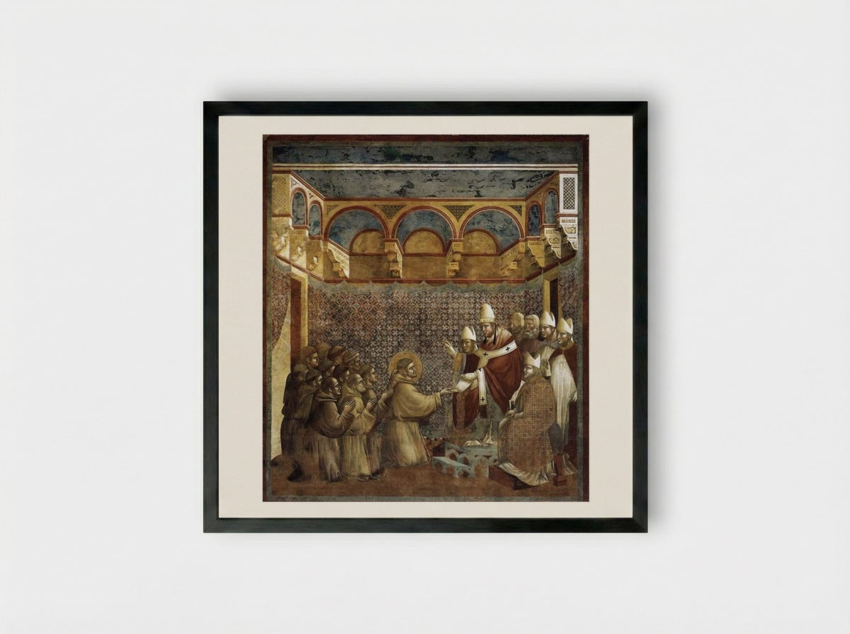 Confirmation of the Rule - Giotto di Bondone - Framed Print Black