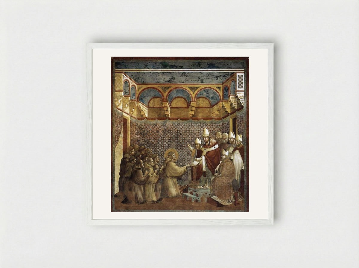 Confirmation of the Rule - Giotto di Bondone - Framed Print White