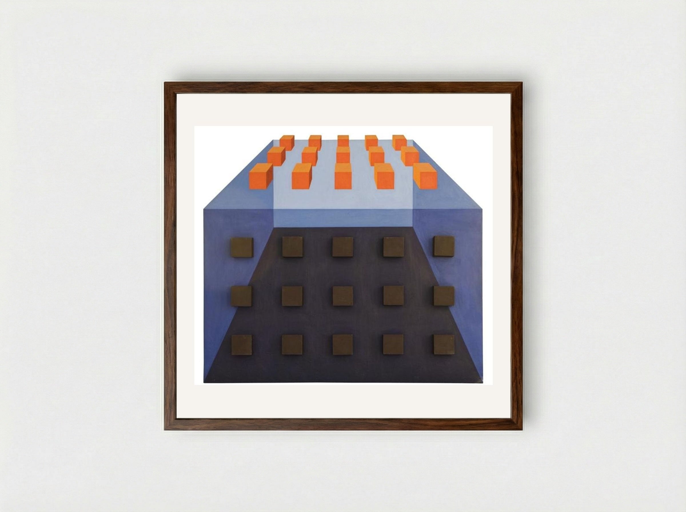 Espaço Ilusório II - Eduardo Nery - Framed Print Dark Wood