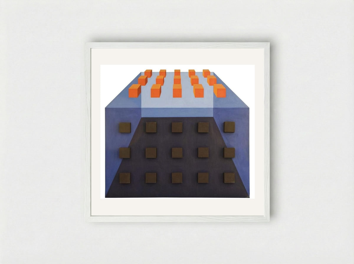 Espaço Ilusório II - Eduardo Nery - Framed Print White