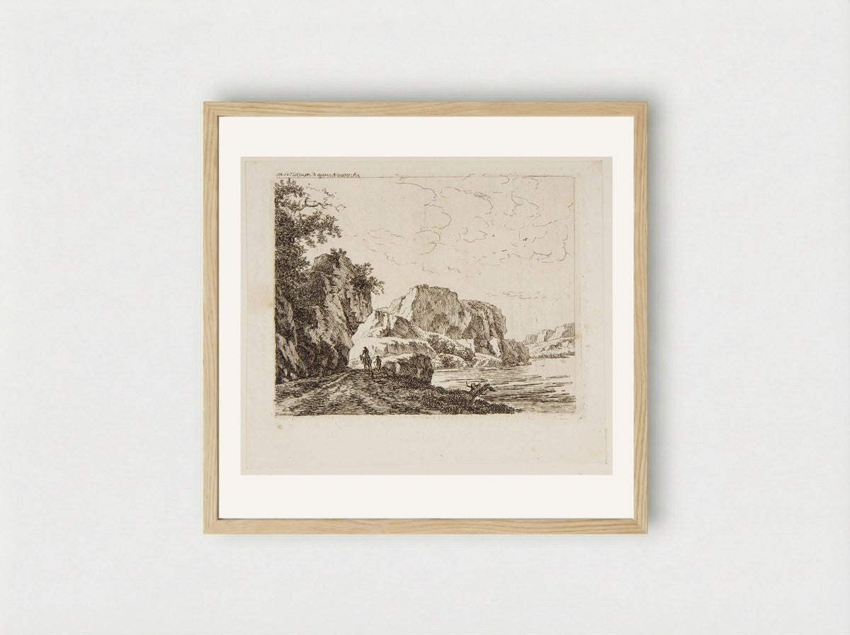 Road Along the Shore - Thérèse Holbein - Framed Print Wood