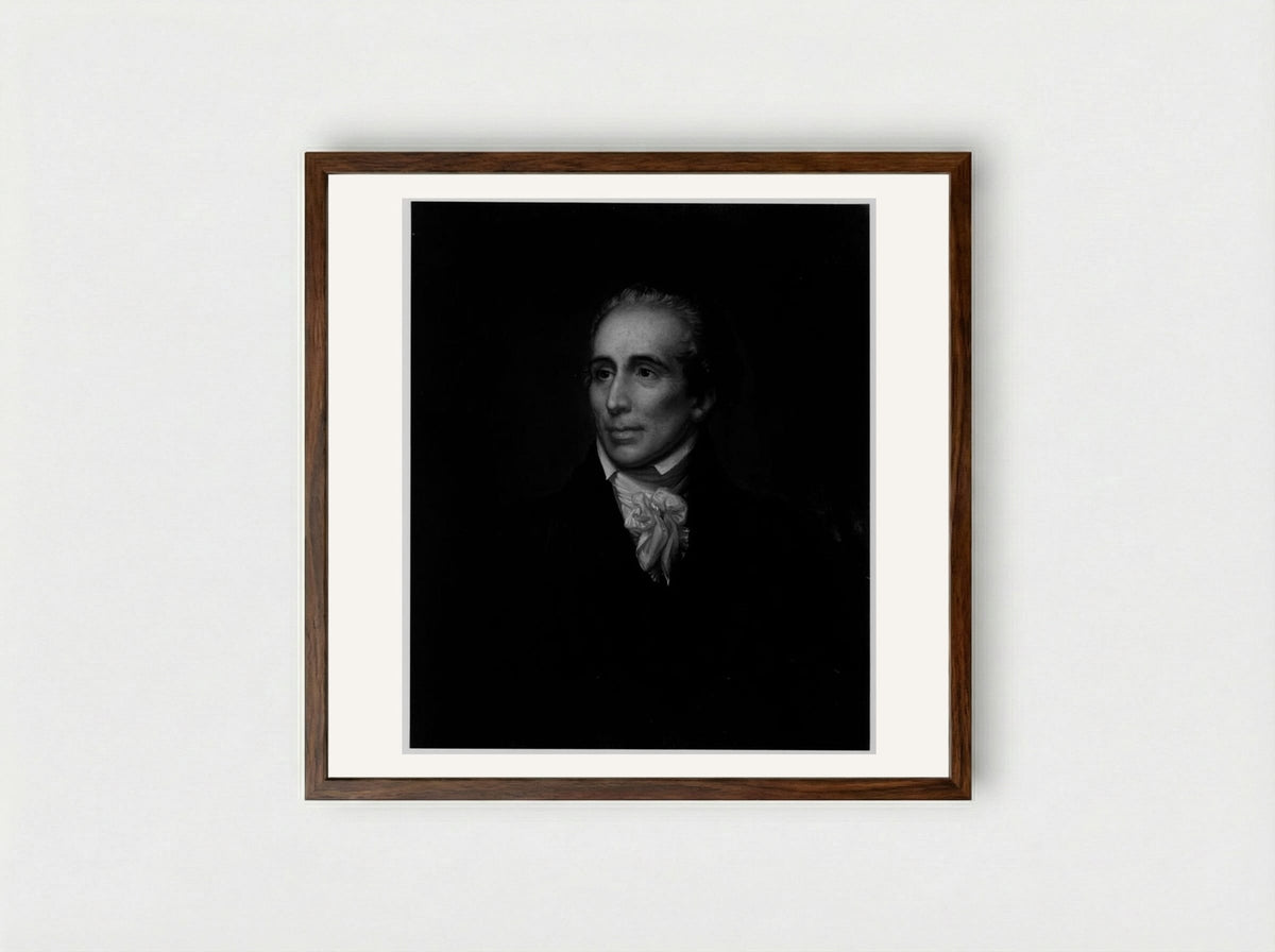 John Warren - Rembrandt Peale - Framed Print Dark Wood