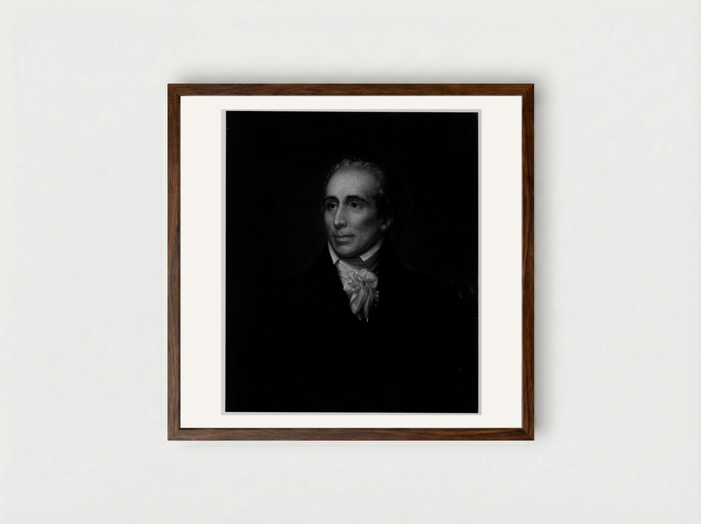 John Warren - Rembrandt Peale - Framed Print Dark Wood