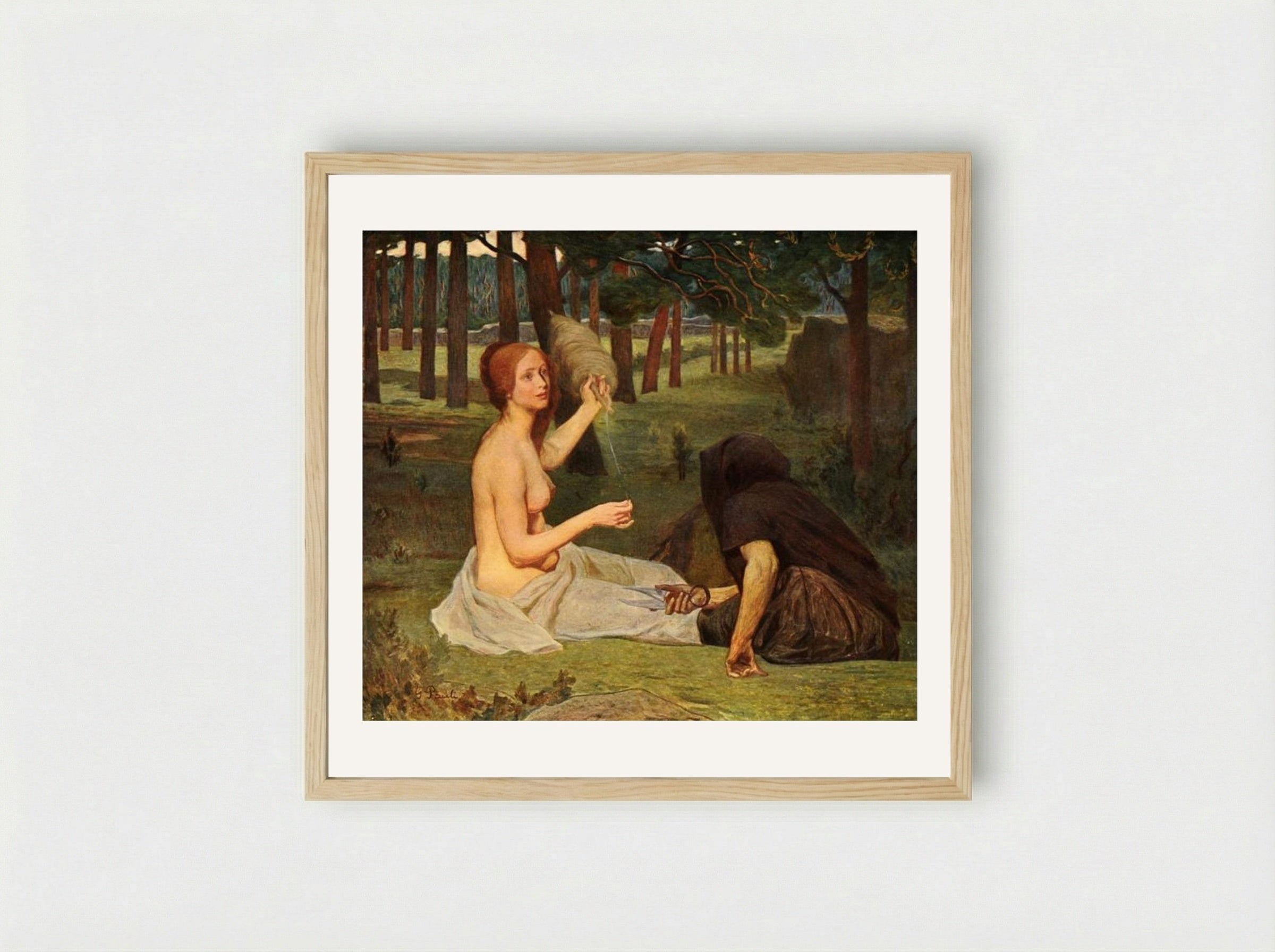 Fate, Life, Truth, Beauty - Georg Pauli - Framed Print Wood