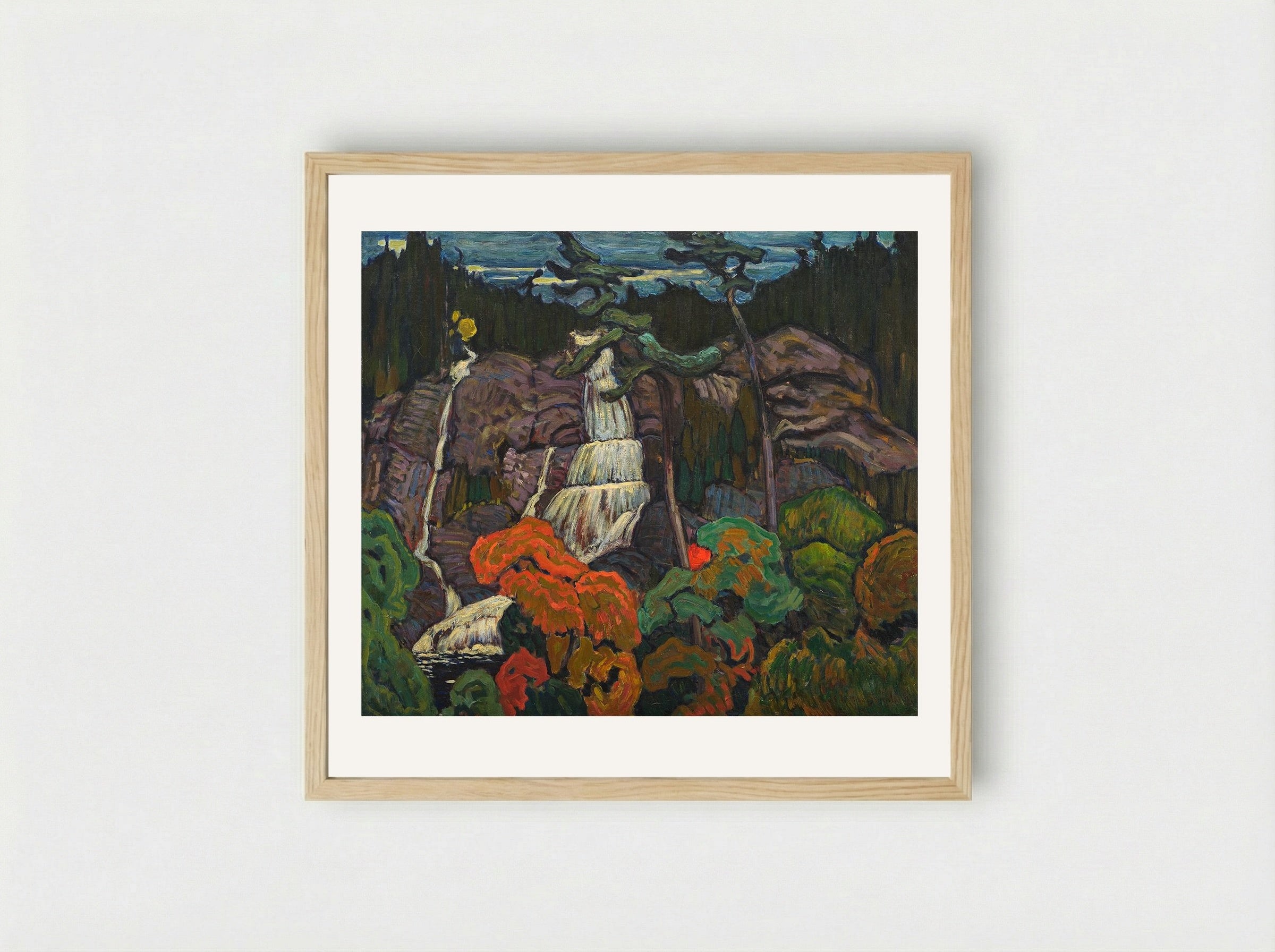 Algoma Waterfall - J. E. H. MacDonald - Framed Print Wood