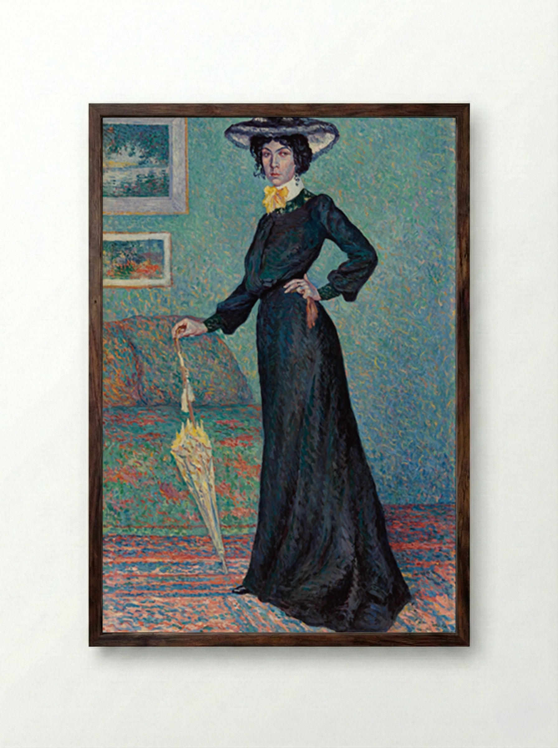 Lucie Cousturier - Maximilien Luce - Framed Print Dark Wood