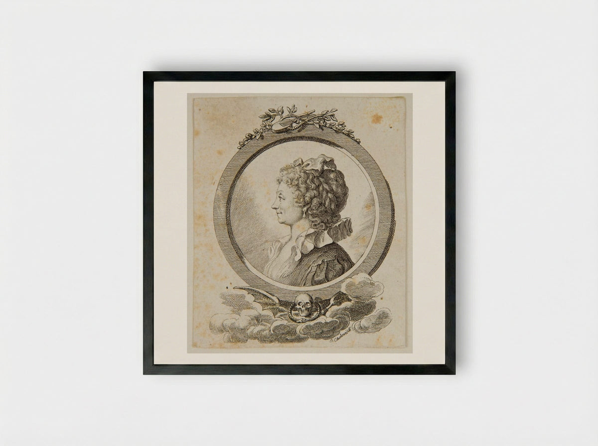 Sophie Becker Schwarz - Daniel Nikolaus Chodowiecki - Framed Print Black