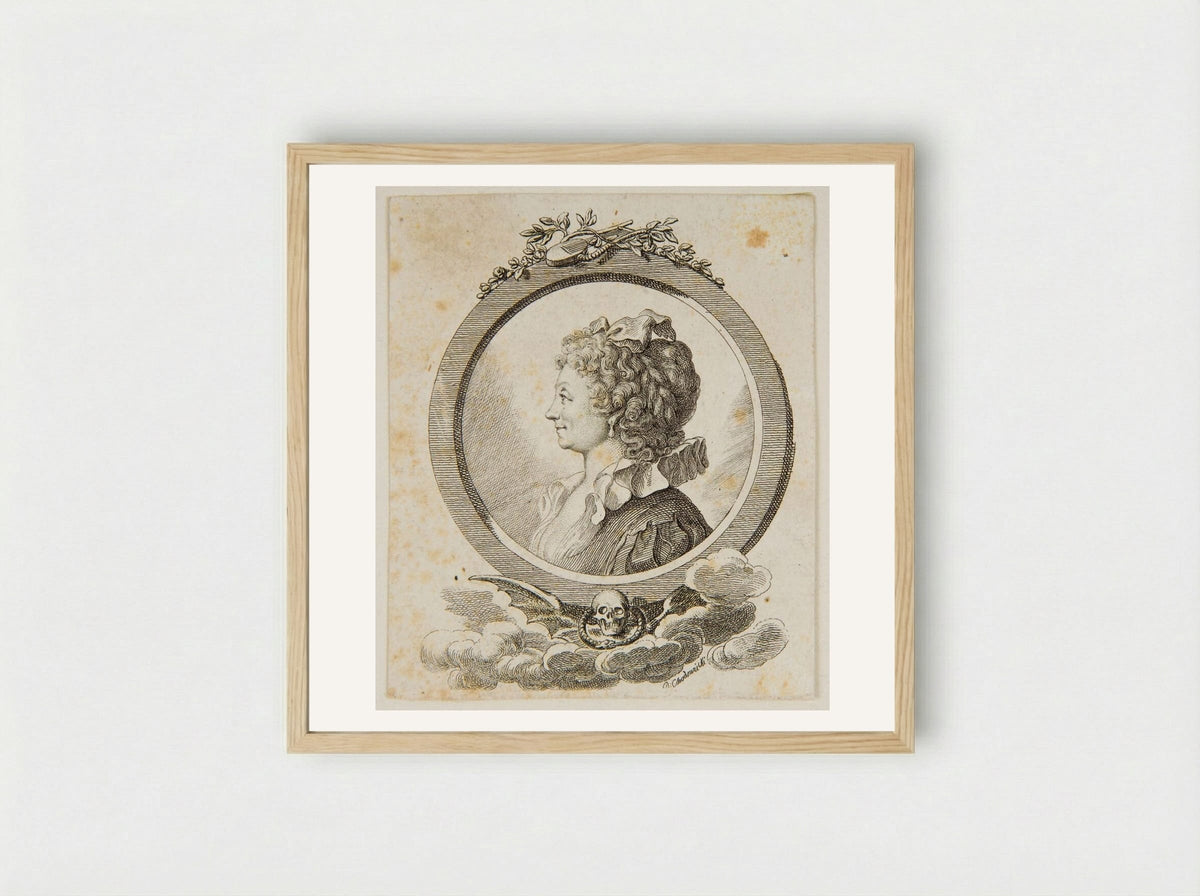 Sophie Becker Schwarz - Daniel Nikolaus Chodowiecki - Framed Print Wood