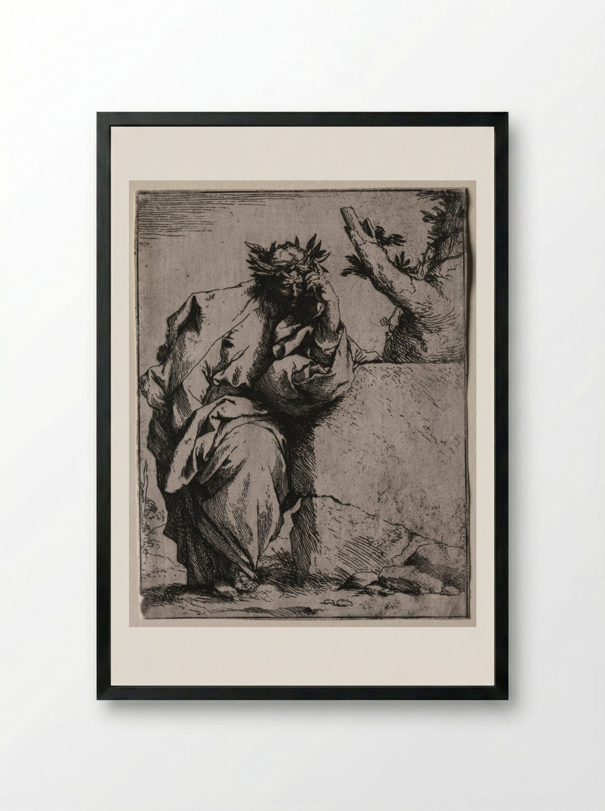 Virgil - Jusepe de Ribera - Framed Print Black