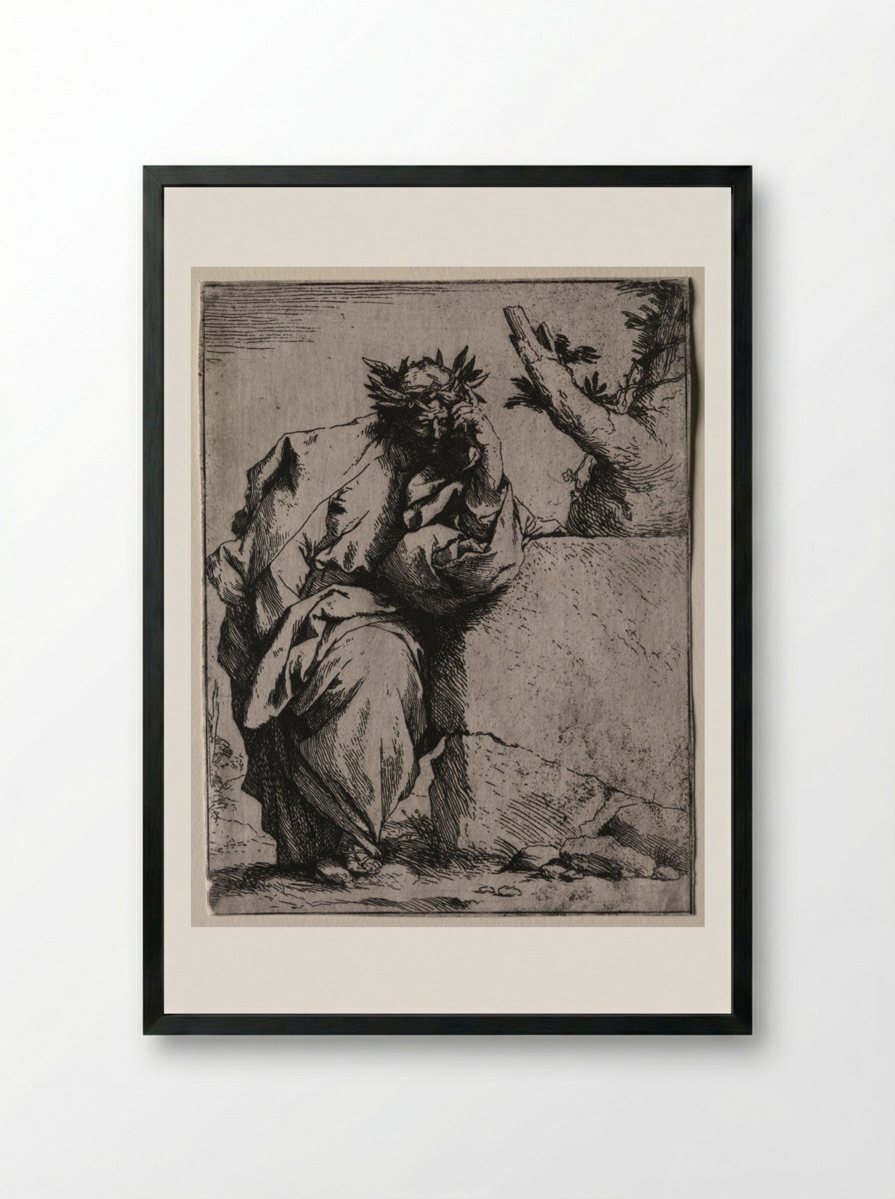 Virgil - Jusepe de Ribera - Framed Print Black