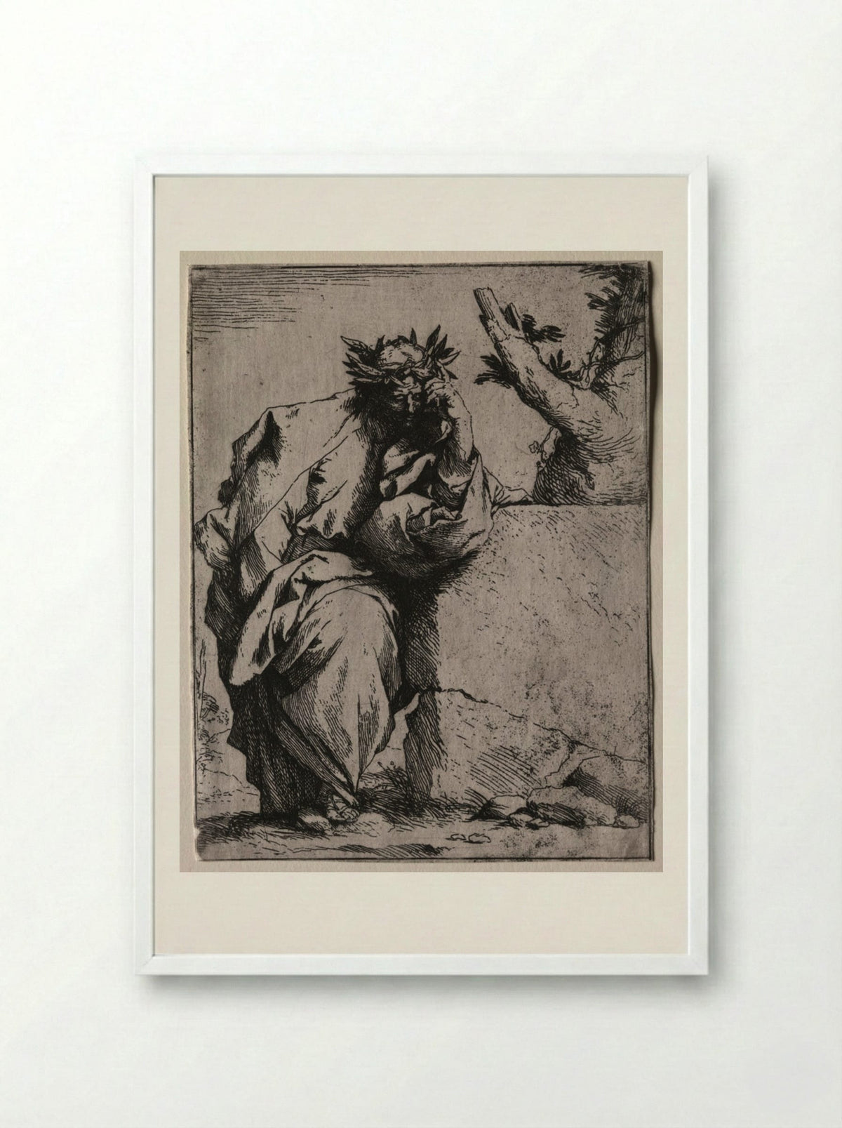 Virgil - Jusepe de Ribera - Framed Print White