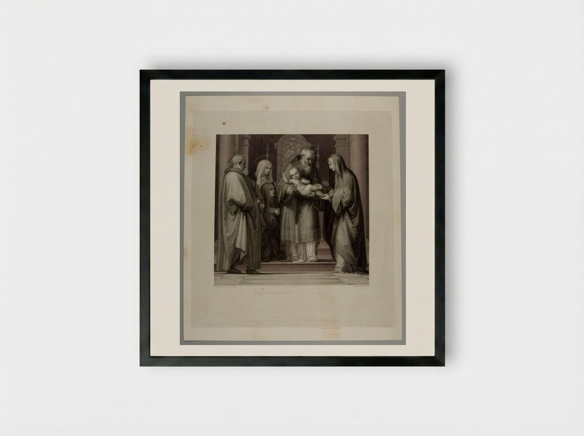 Presentazione al Tempio - Antonio Perfetti - Framed Print Black