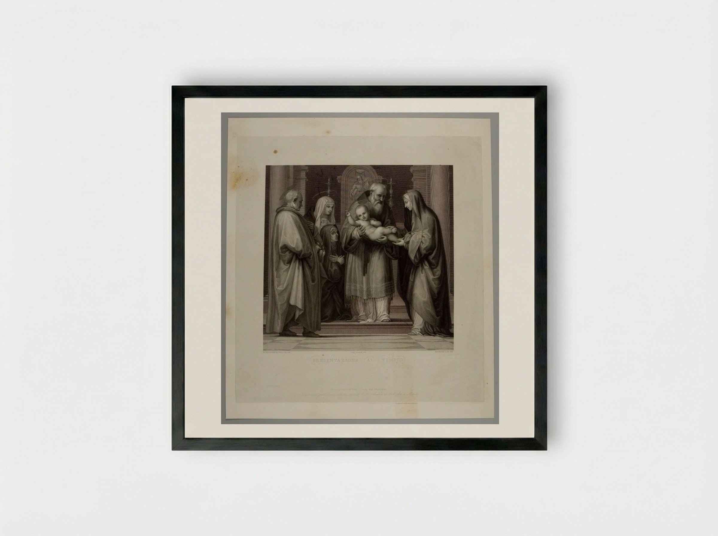 Presentazione al Tempio - Antonio Perfetti - Framed Print Black