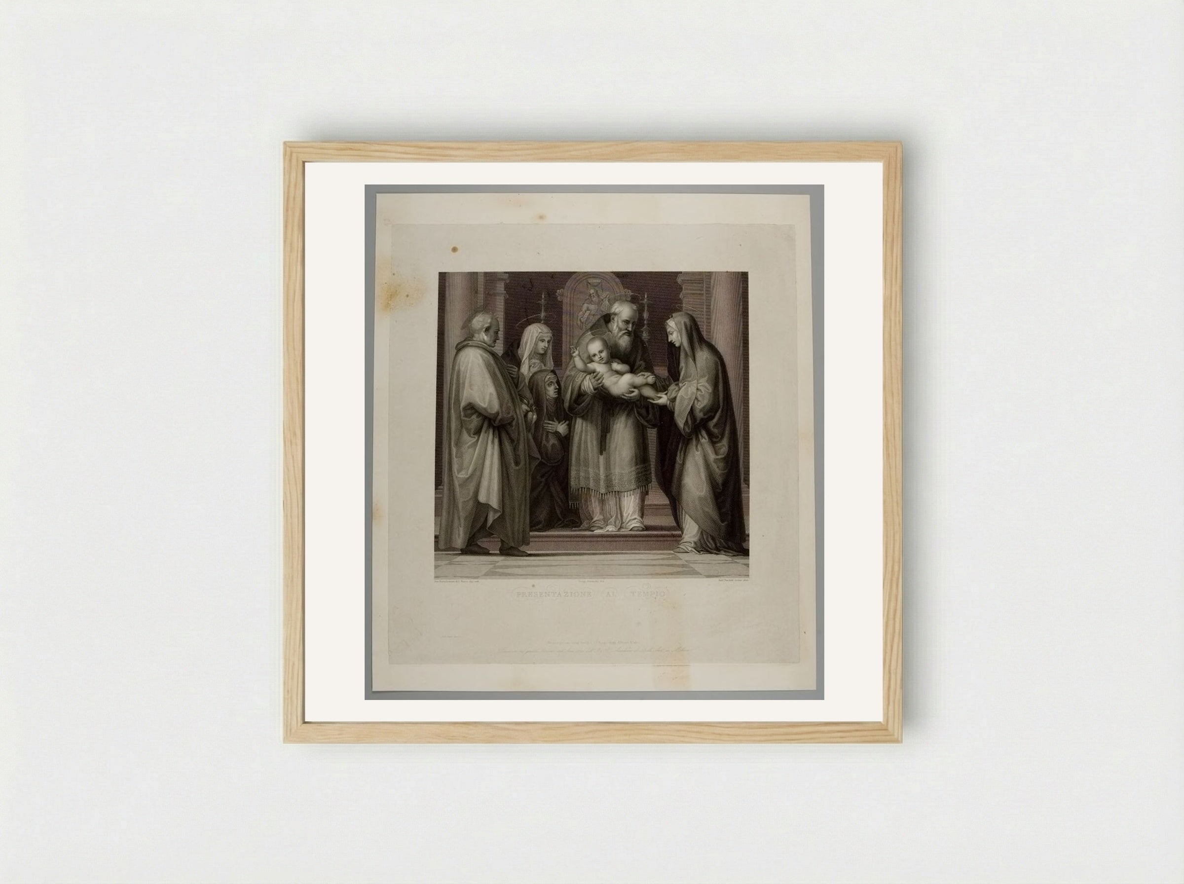 Presentazione al Tempio - Antonio Perfetti - Framed Print Wood