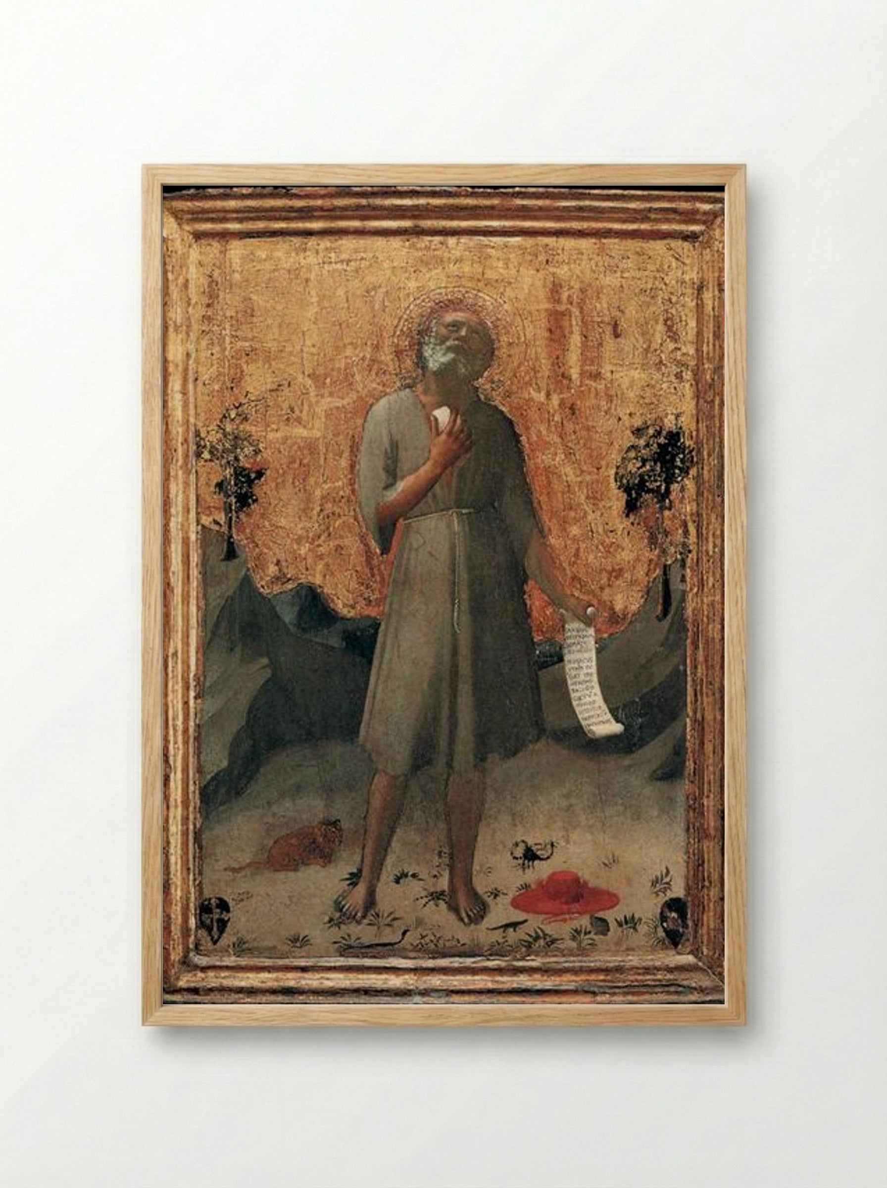 Penitent St. Jerome - Fra Angelico - Framed Print Wood