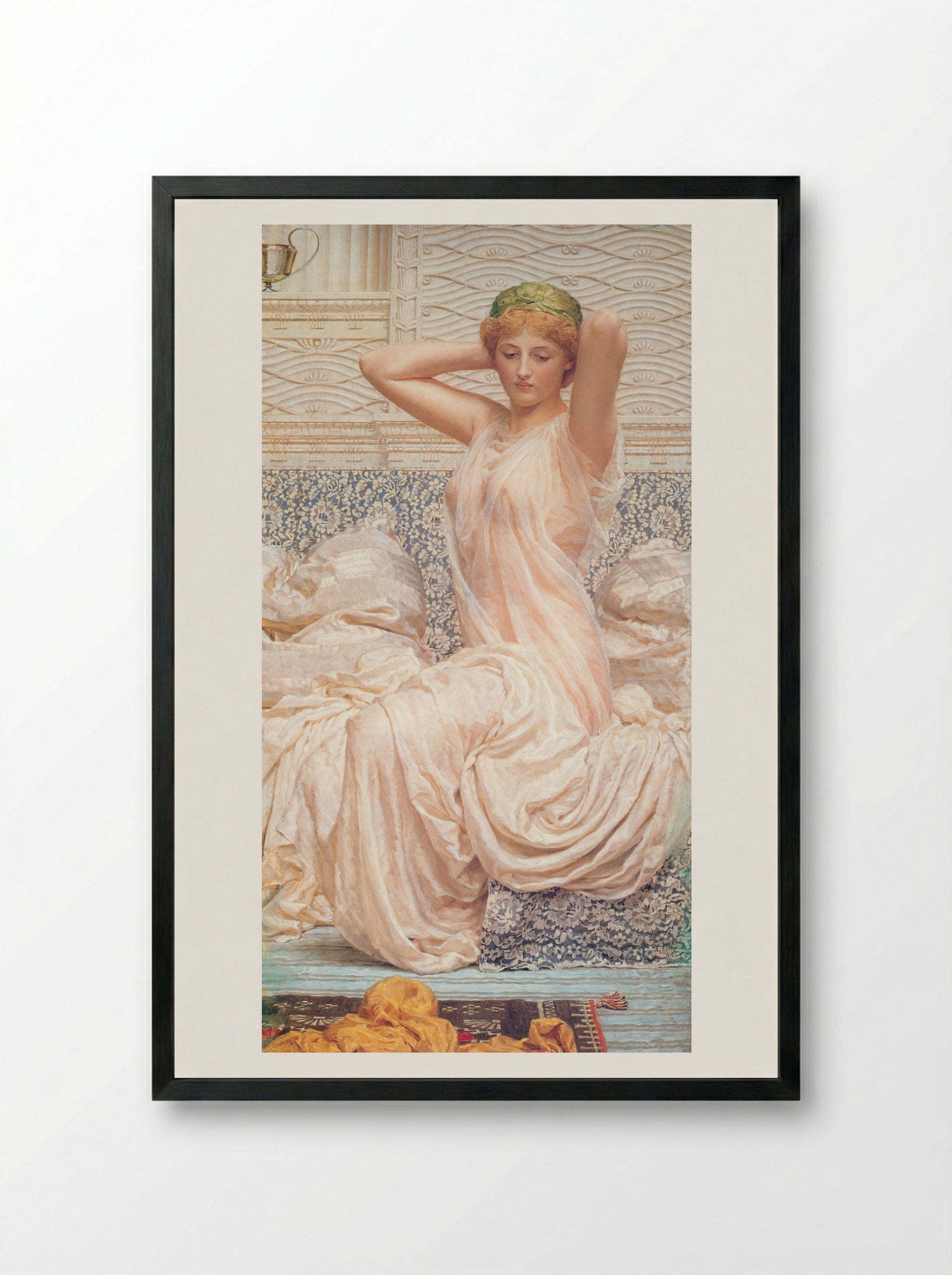 Silver - Albert Joseph Moore - Framed Print Black