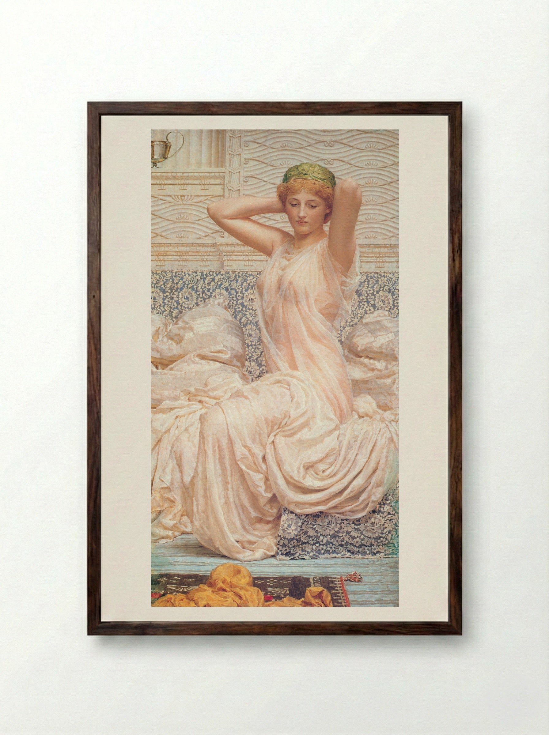 Silver - Albert Joseph Moore - Framed Print Dark Wood