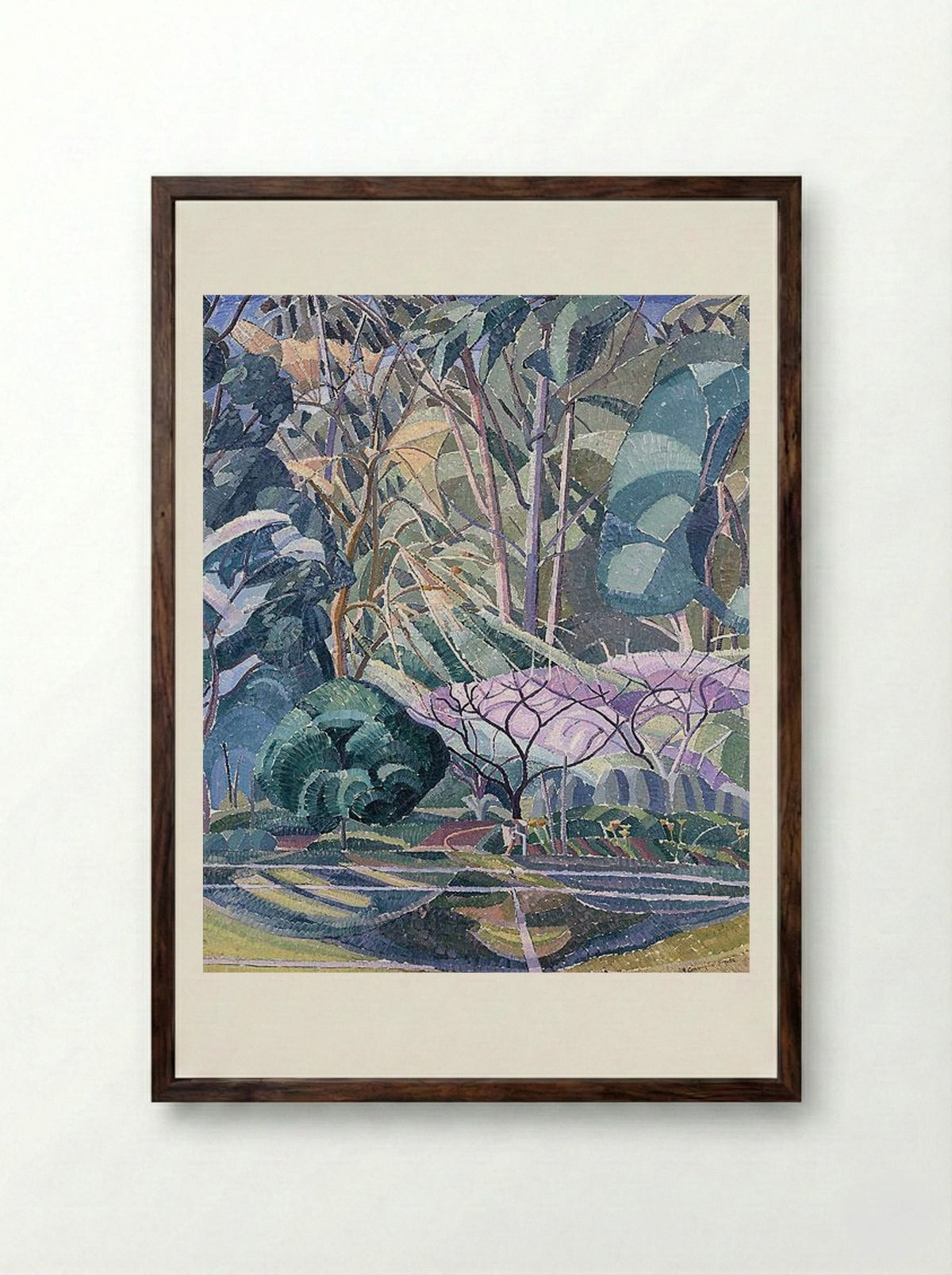 Trees - Grace Cossington Smith - Framed Print Dark Wood