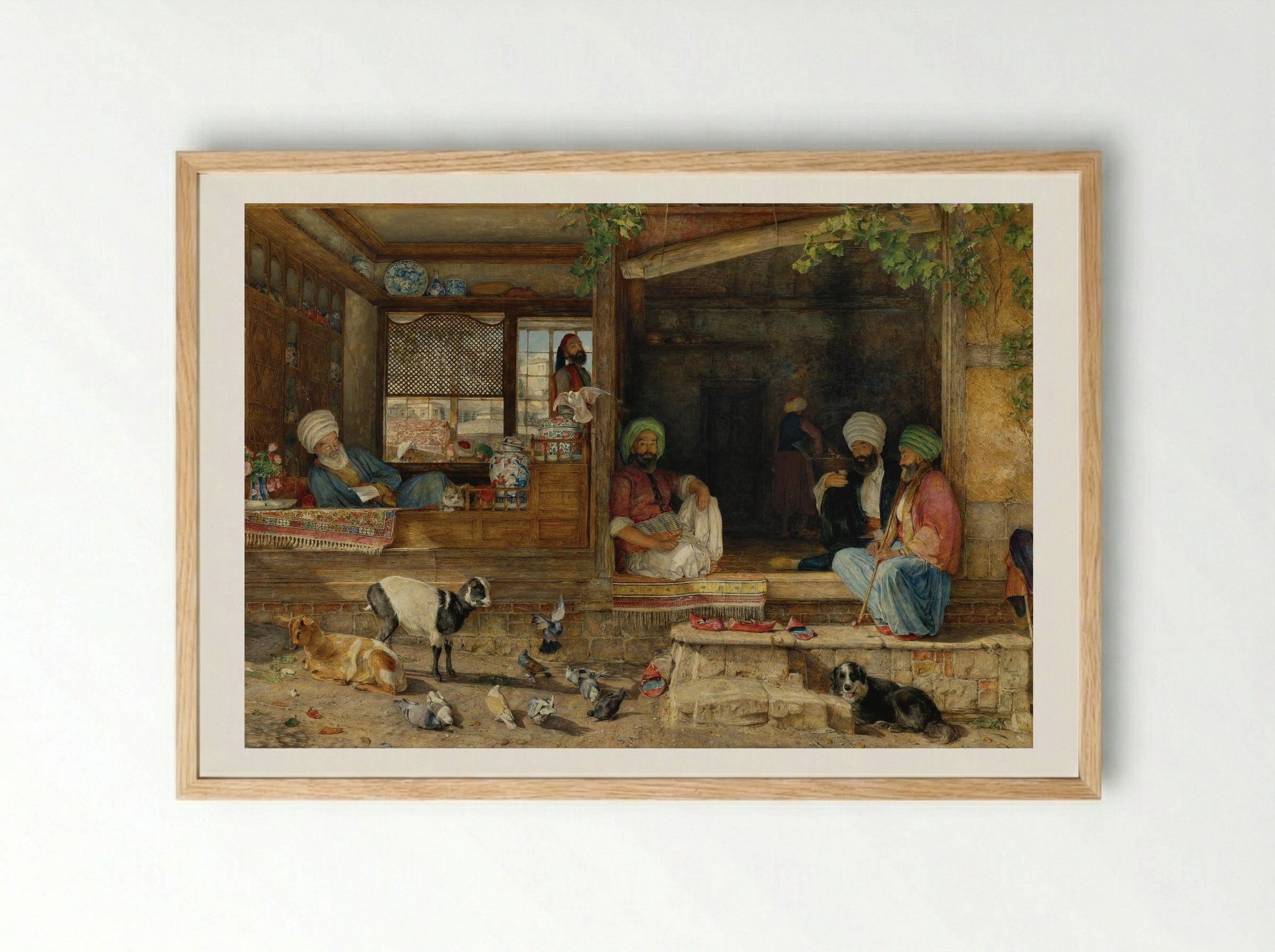 Scutari - John Frederick Lewis - Framed Print Wood