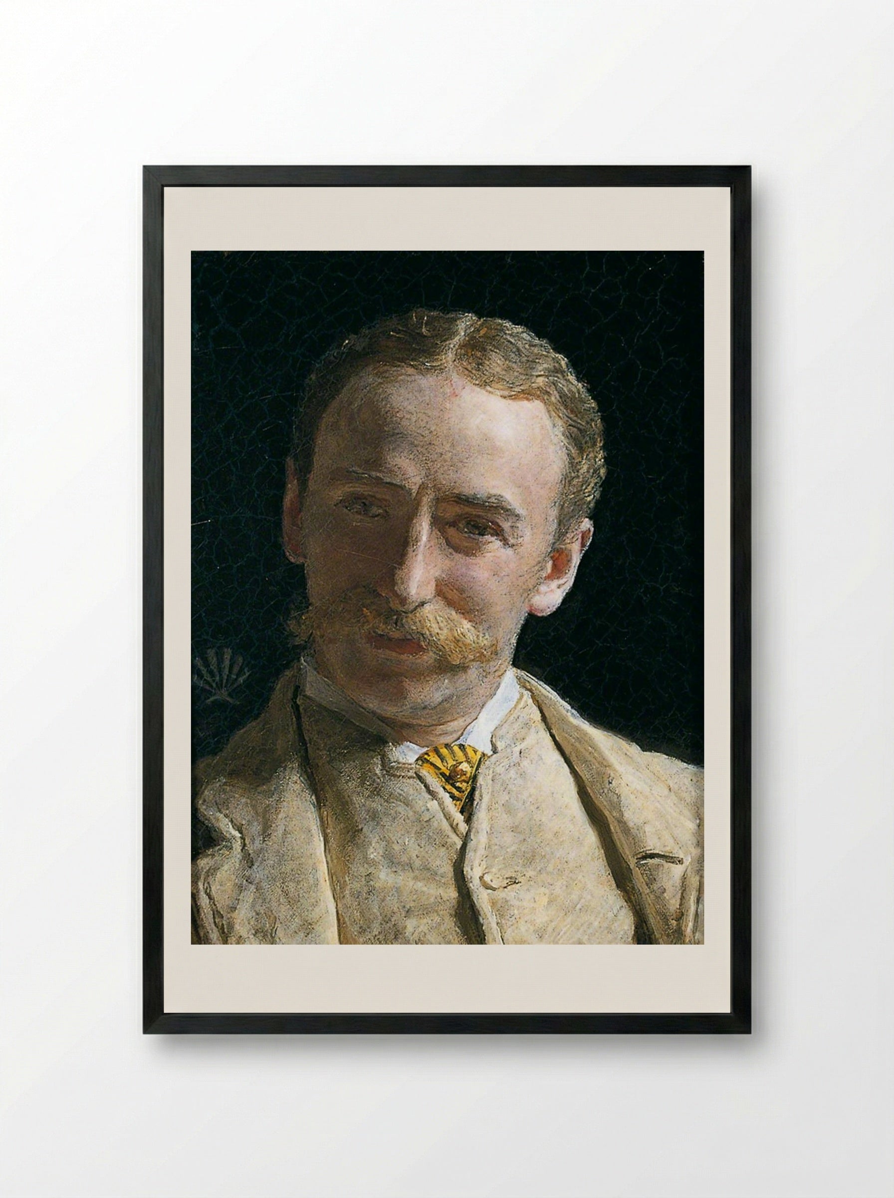 William Connal, Jr. Esq. of Solsgirth - Albert Joseph Moore - Framed Print Black