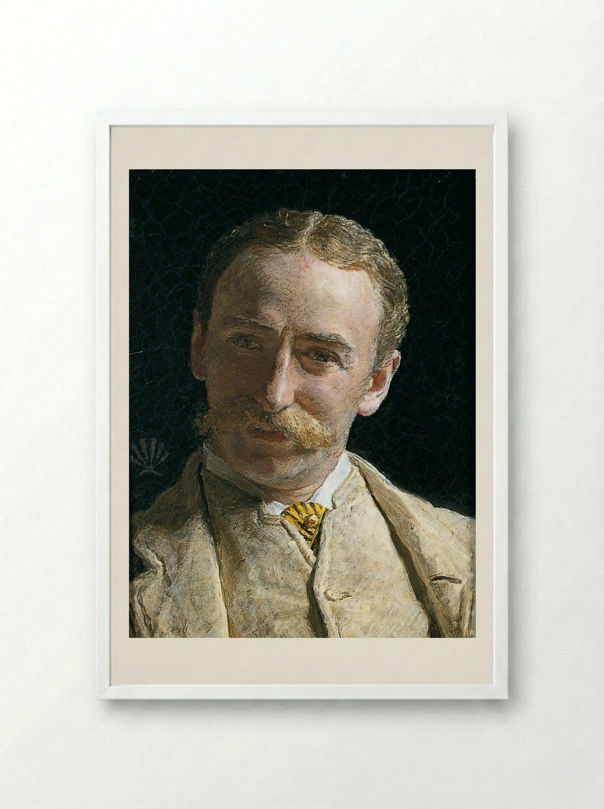 William Connal, Jr. Esq. of Solsgirth - Albert Joseph Moore - Framed Print White