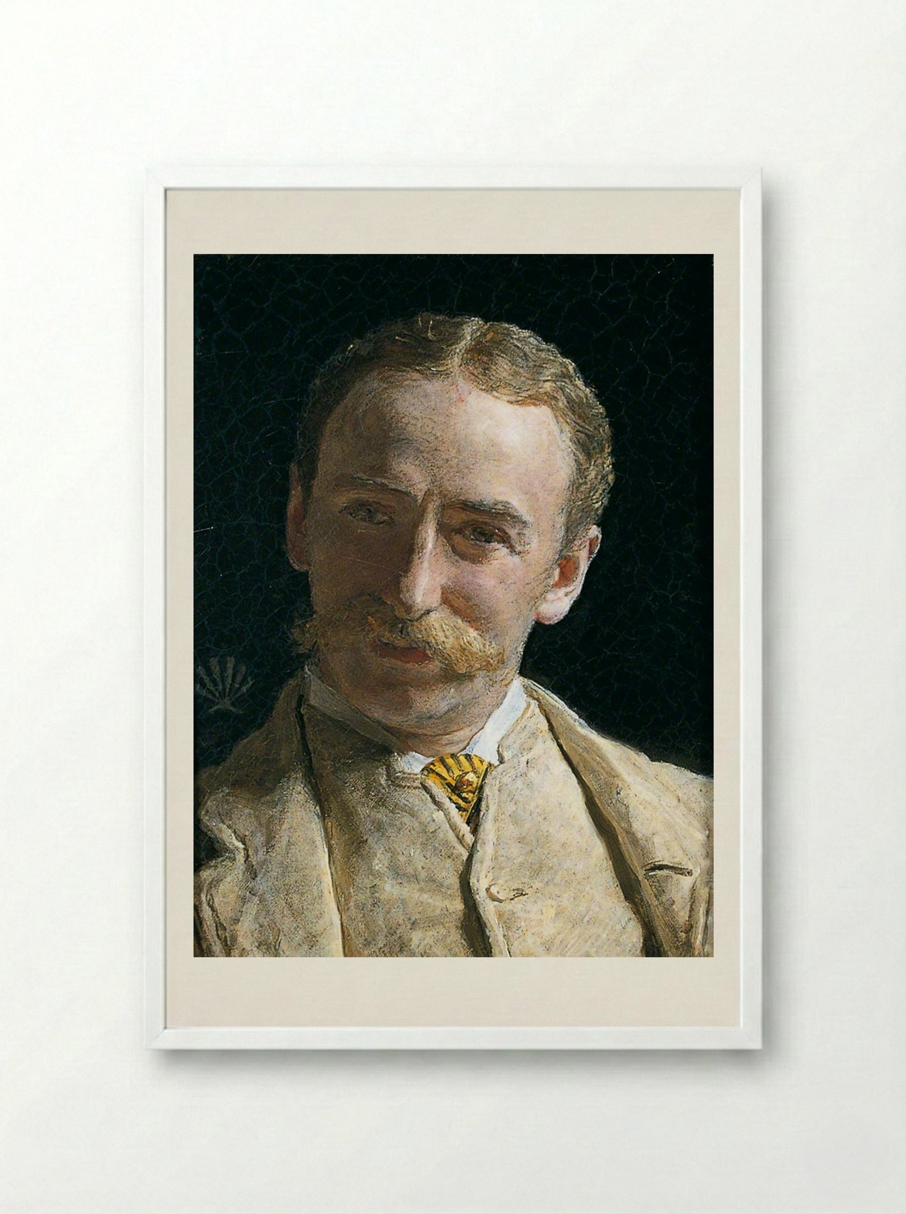 William Connal, Jr. Esq. of Solsgirth - Albert Joseph Moore - Framed Print White