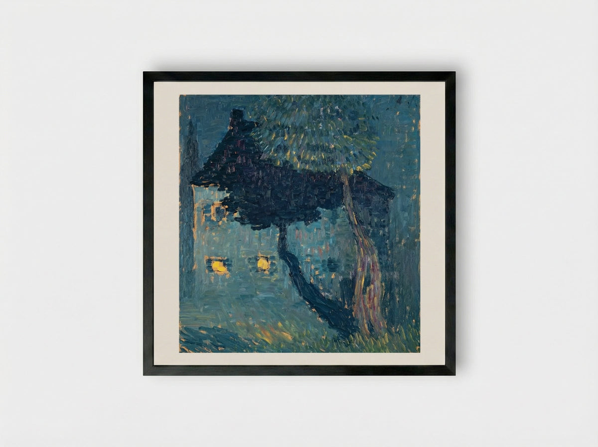 Cottage in the Woods - Alexej von Jawlensky - Framed Print Black