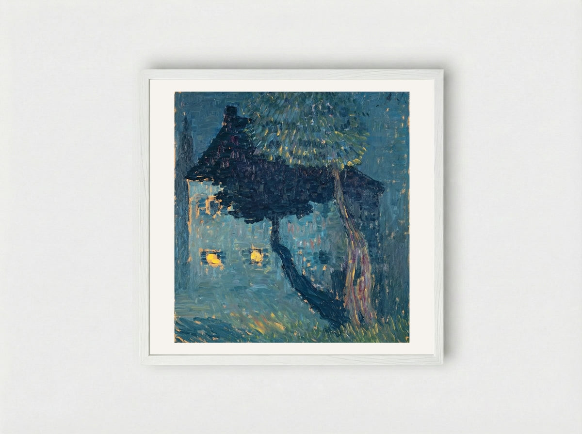 Cottage in the Woods - Alexej von Jawlensky - Framed Print White