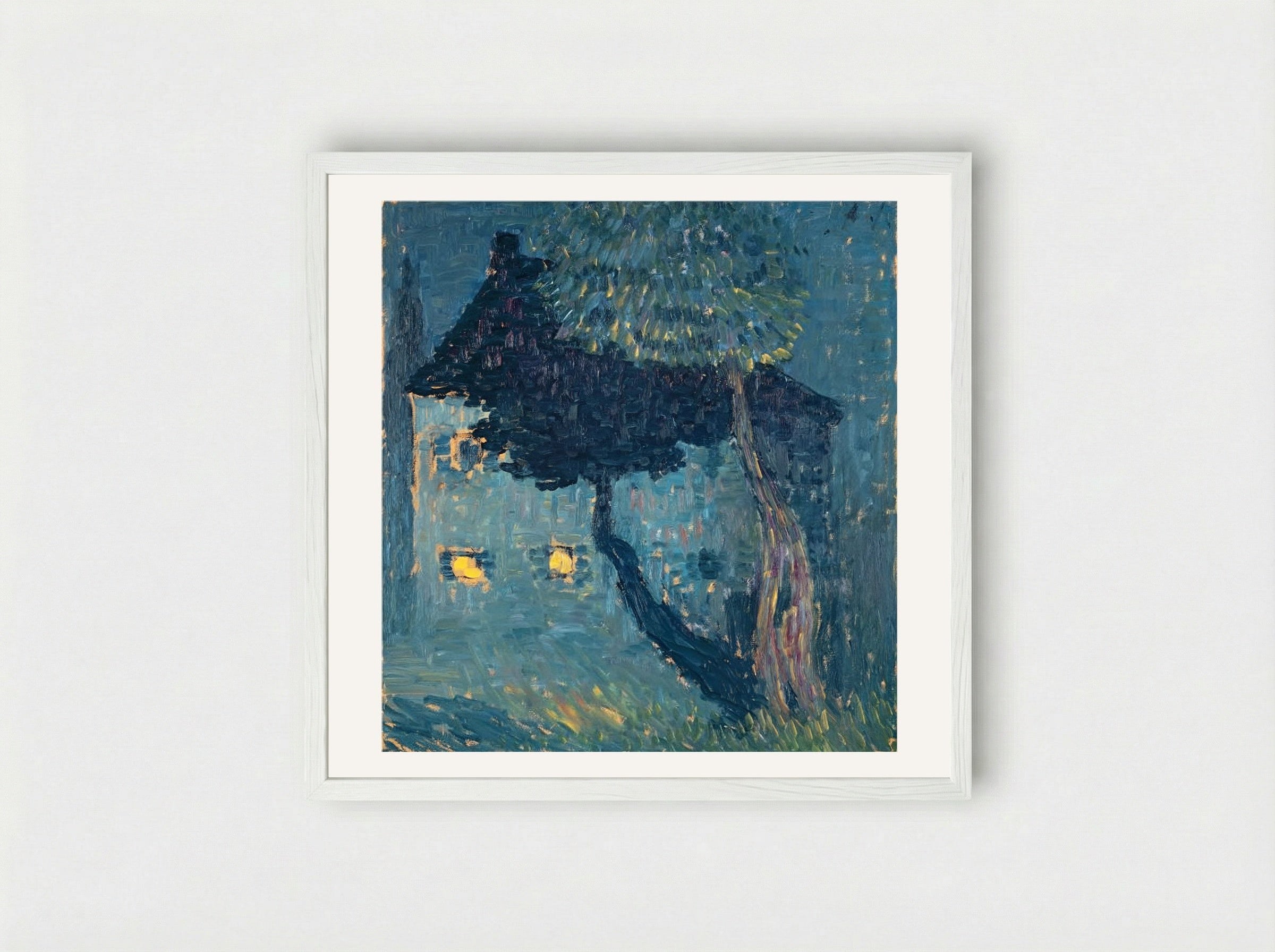 Cottage in the Woods - Alexej von Jawlensky - Framed Print White