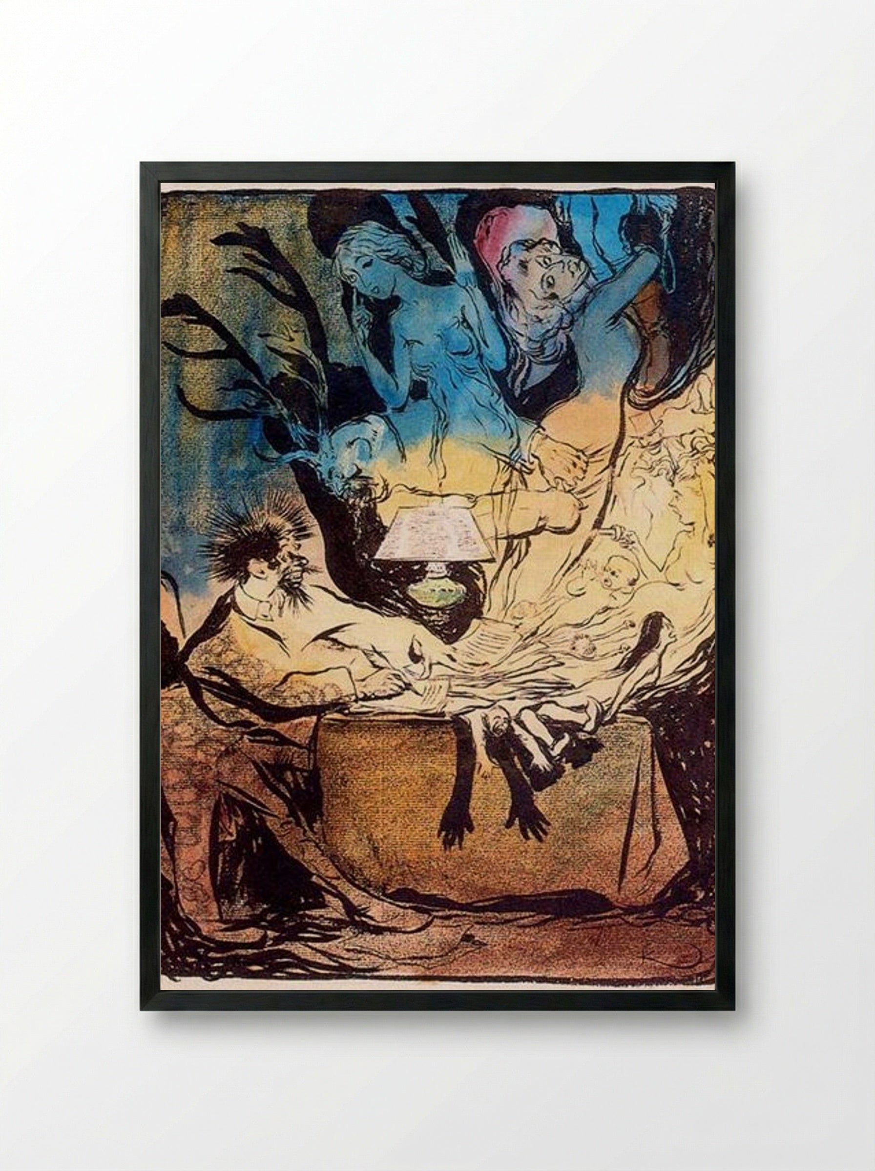 The Novelist - František Kupka - Framed Print Black