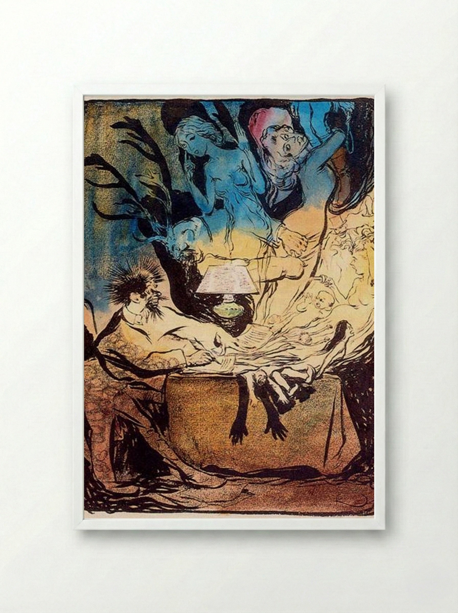 The Novelist - František Kupka - Framed Print White