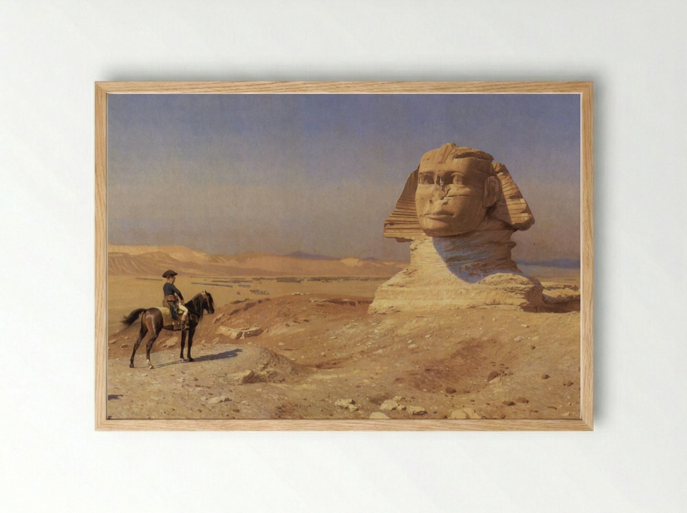 Bonaparte Before the Sphinx - Jean-Léon Gérôme - Framed Print Wood