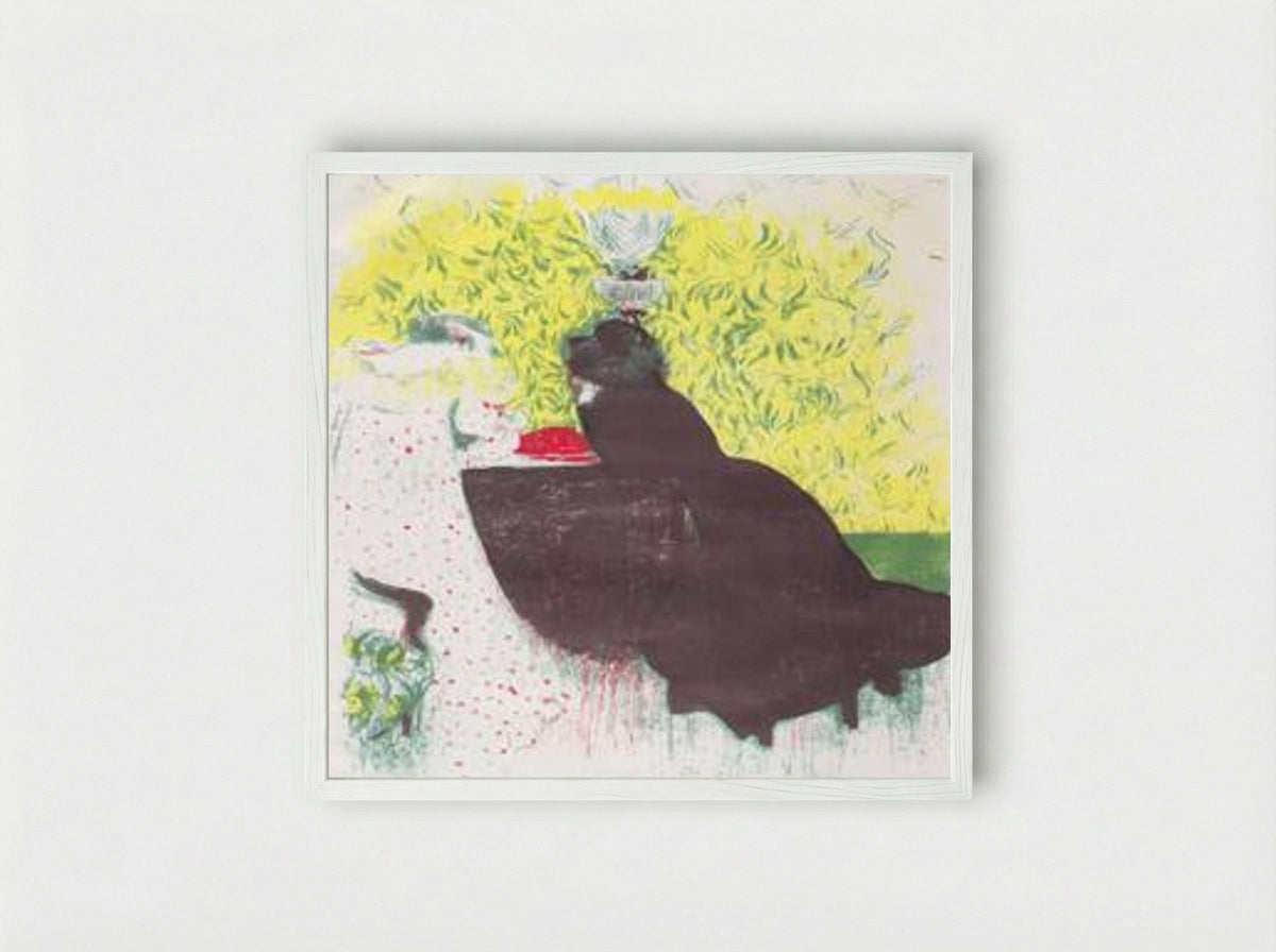 The Two Sisters - Édouard Vuillard - Framed Print White