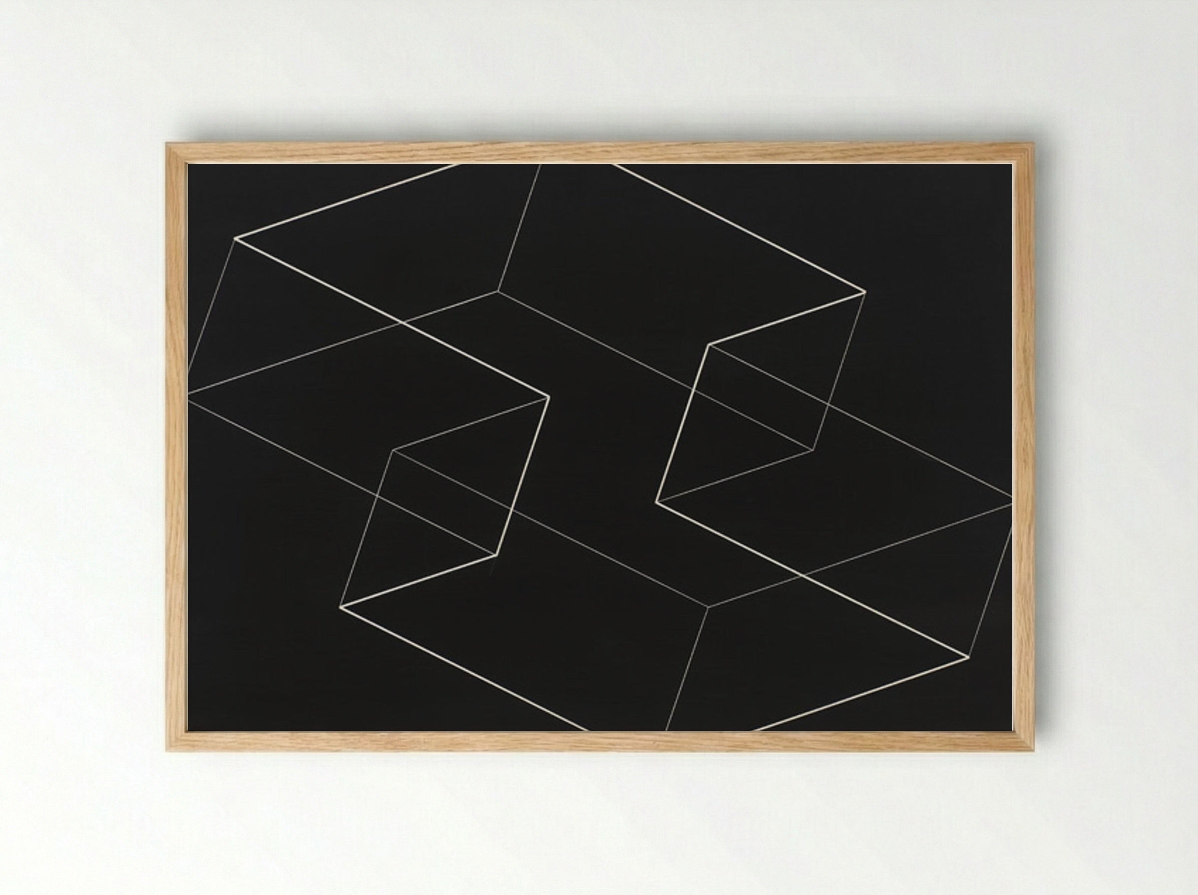 M 5 - Josef Albers - Framed Print Wood