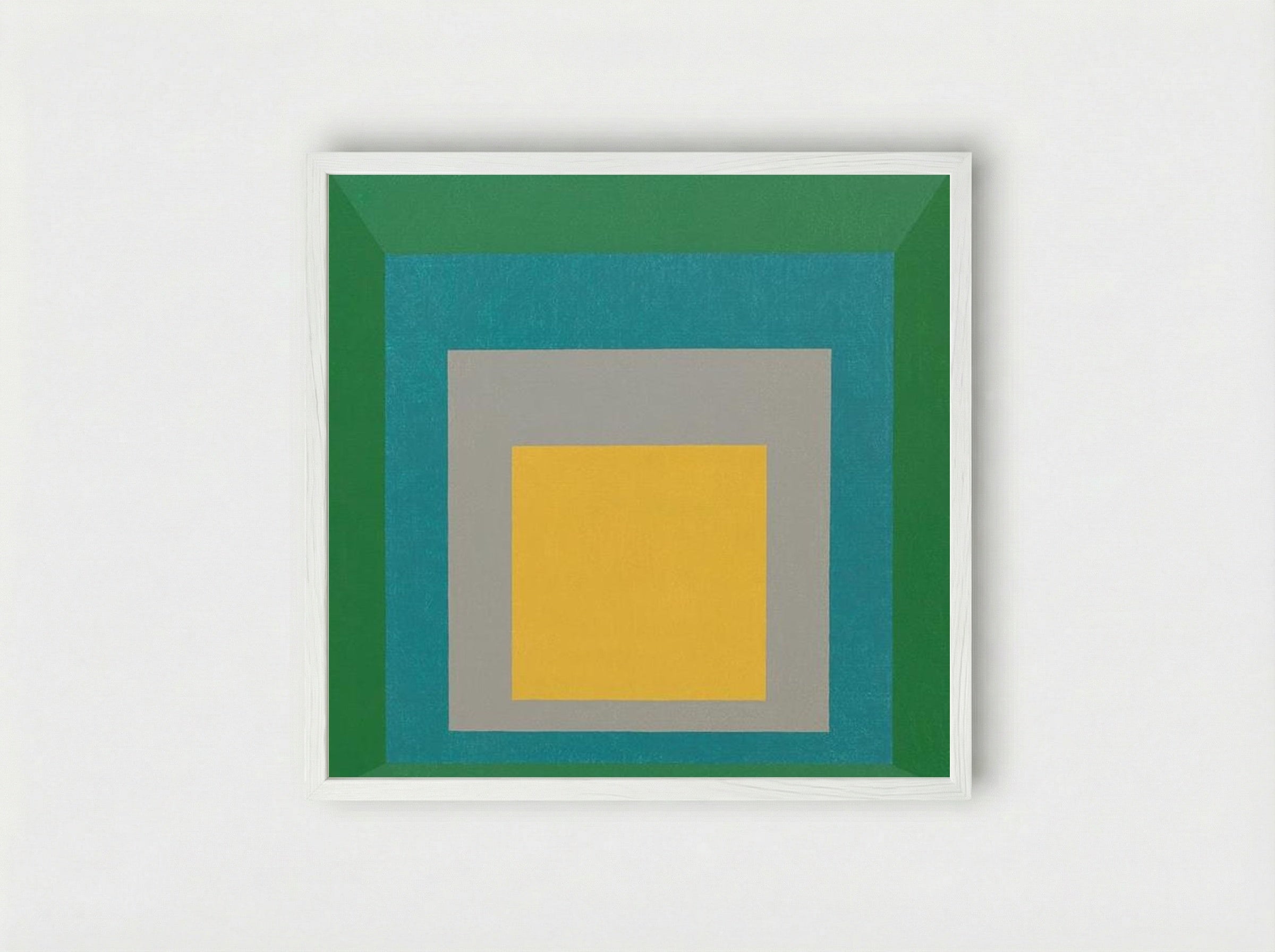 Homage to the Square: Apparition - Josef Albers - Framed Print White