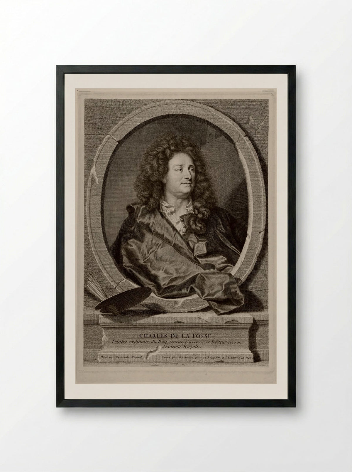 Charles de la Fosse - Gaspard Duchange - Framed Print Black