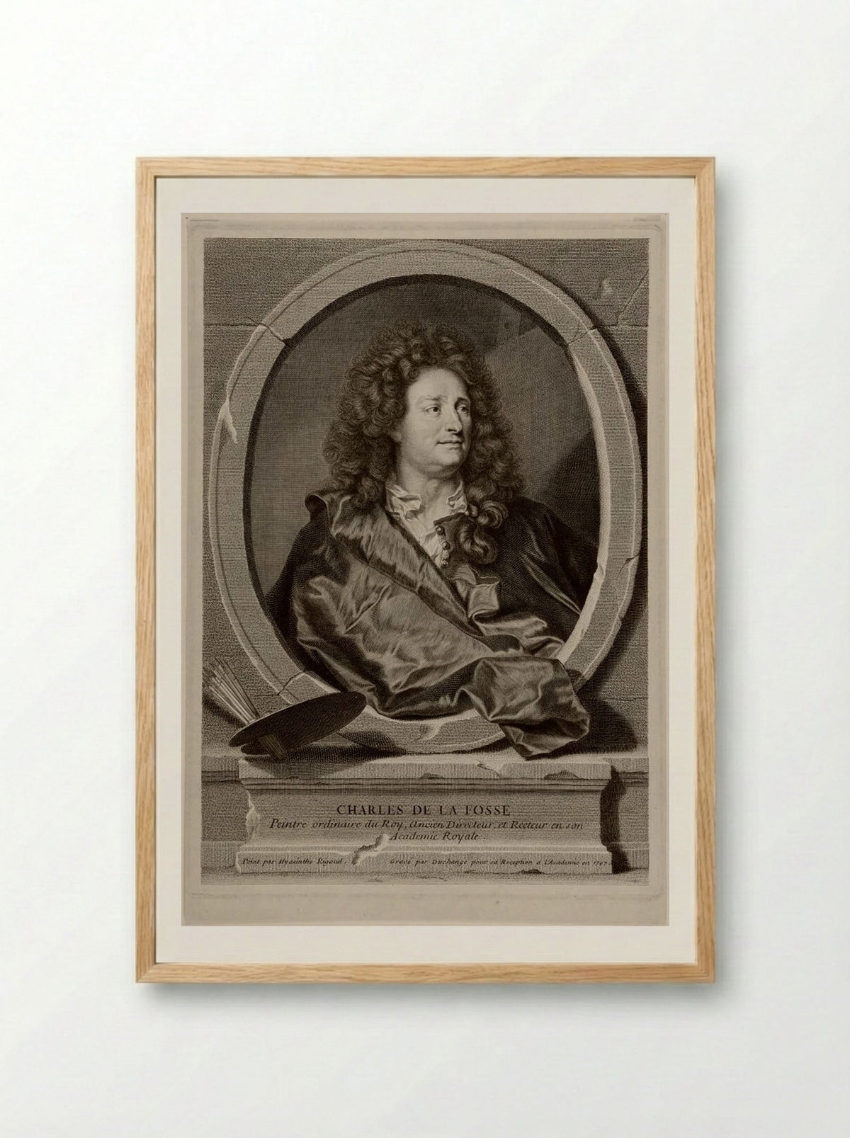 Charles de la Fosse - Gaspard Duchange - Framed Print Wood