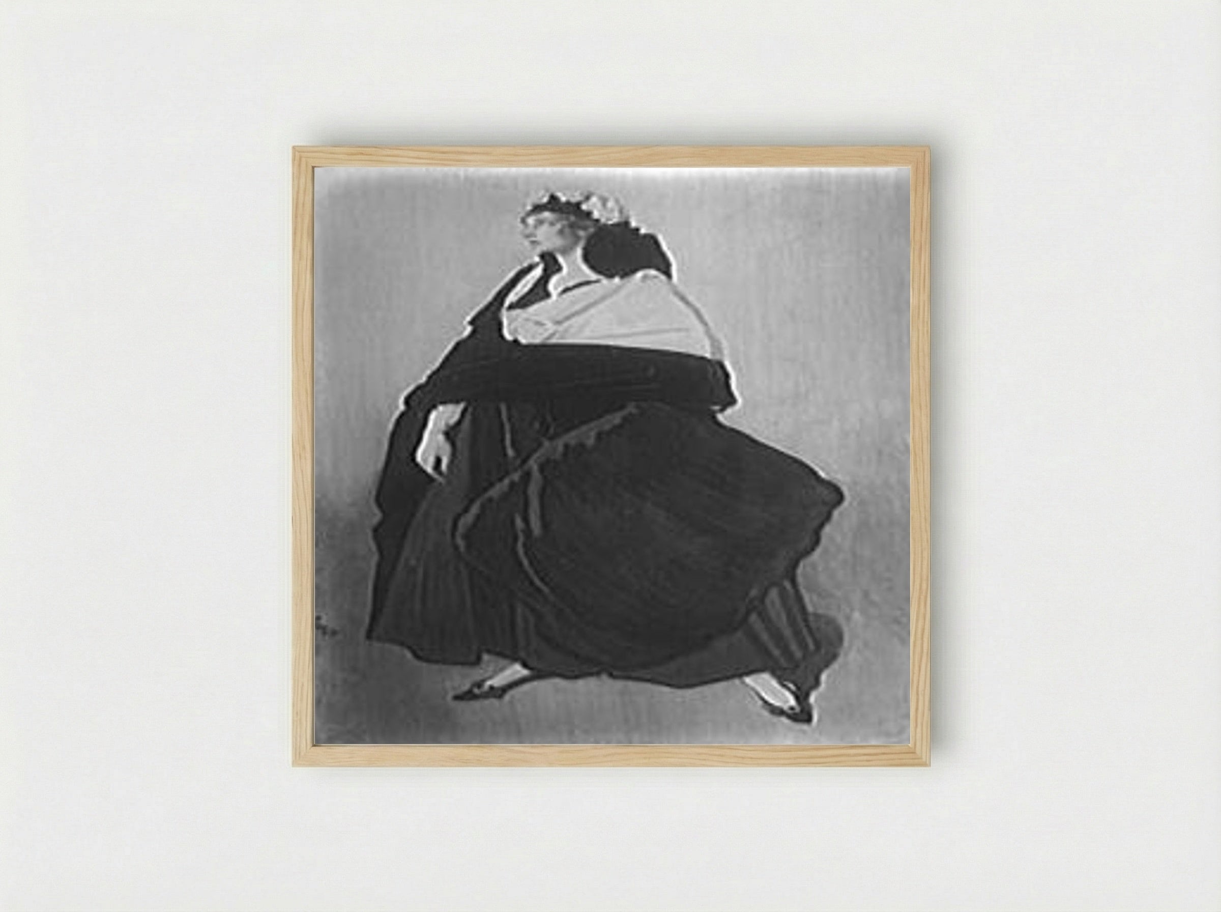 Portrait of Miss Ida Rubinstein - Leon Bakst - Framed Print Wood